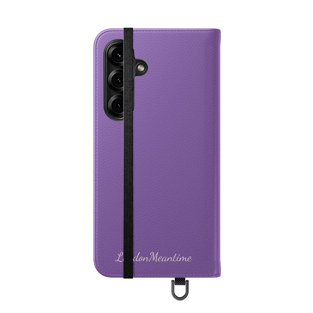 Mauve Wallet Phone Flip Case — Cardholder Folio Cover