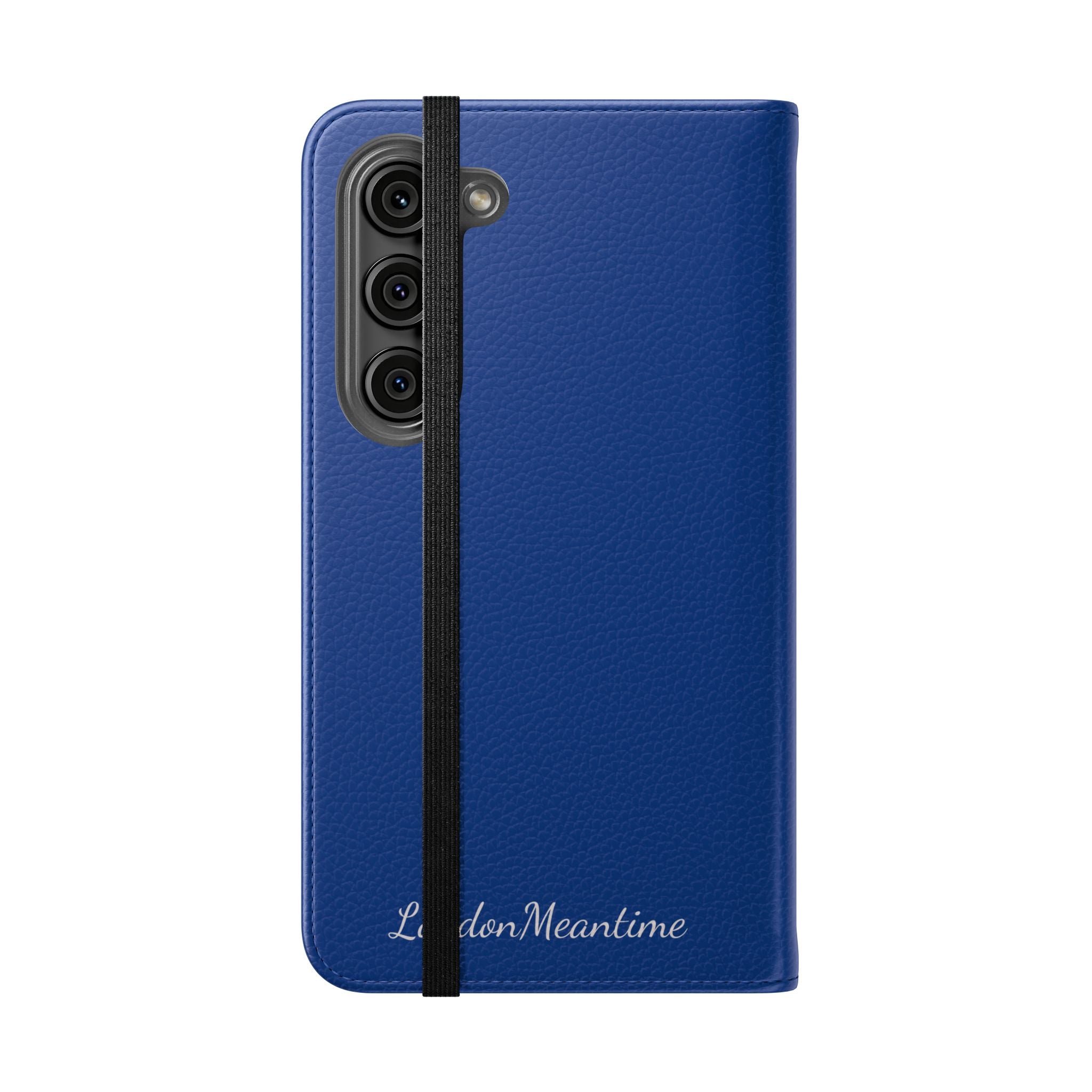 Royal blue Wallet Phone Flip Case — Cardholder Folio Cover