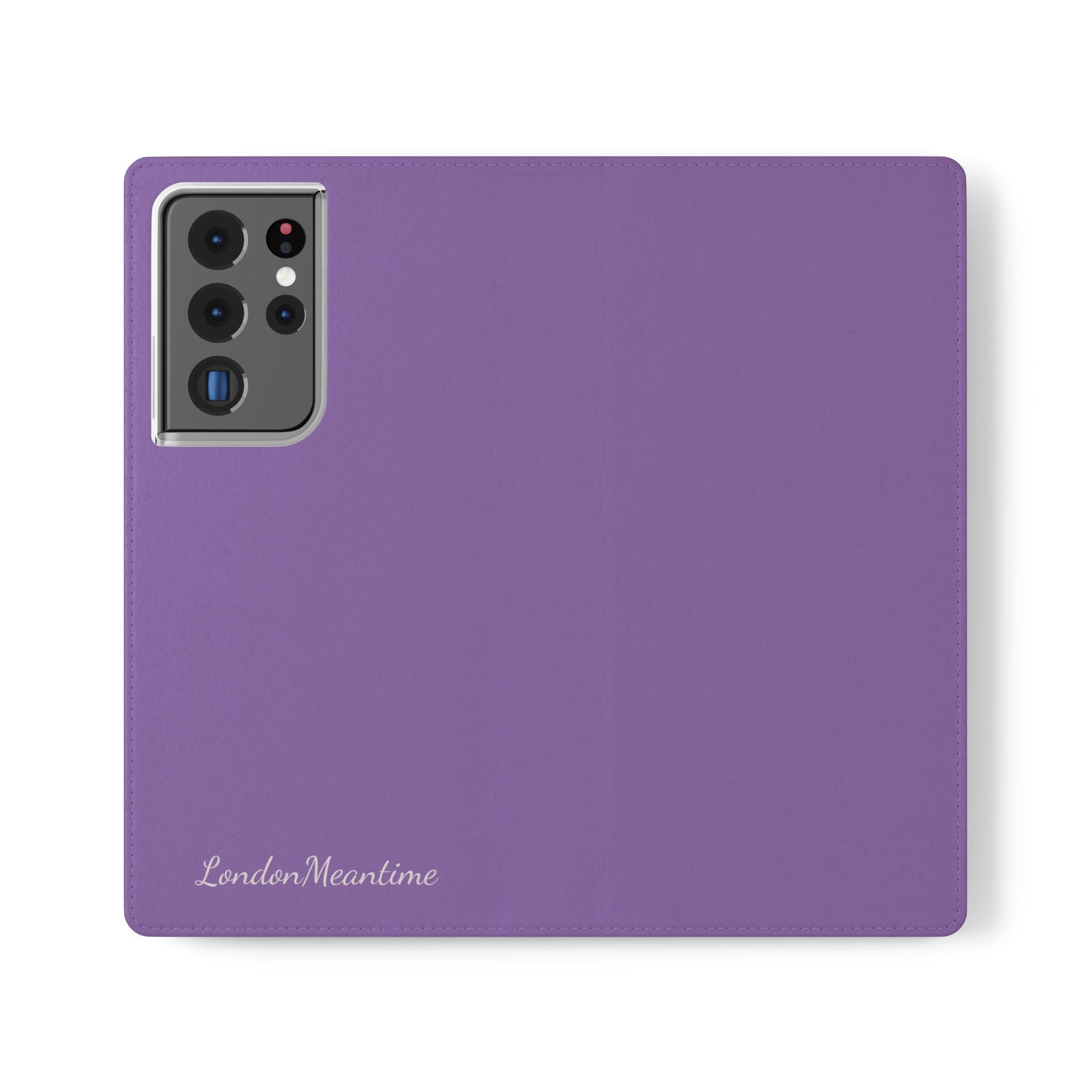 Mauve Wallet Phone Flip Case — Cardholder Folio Cover
