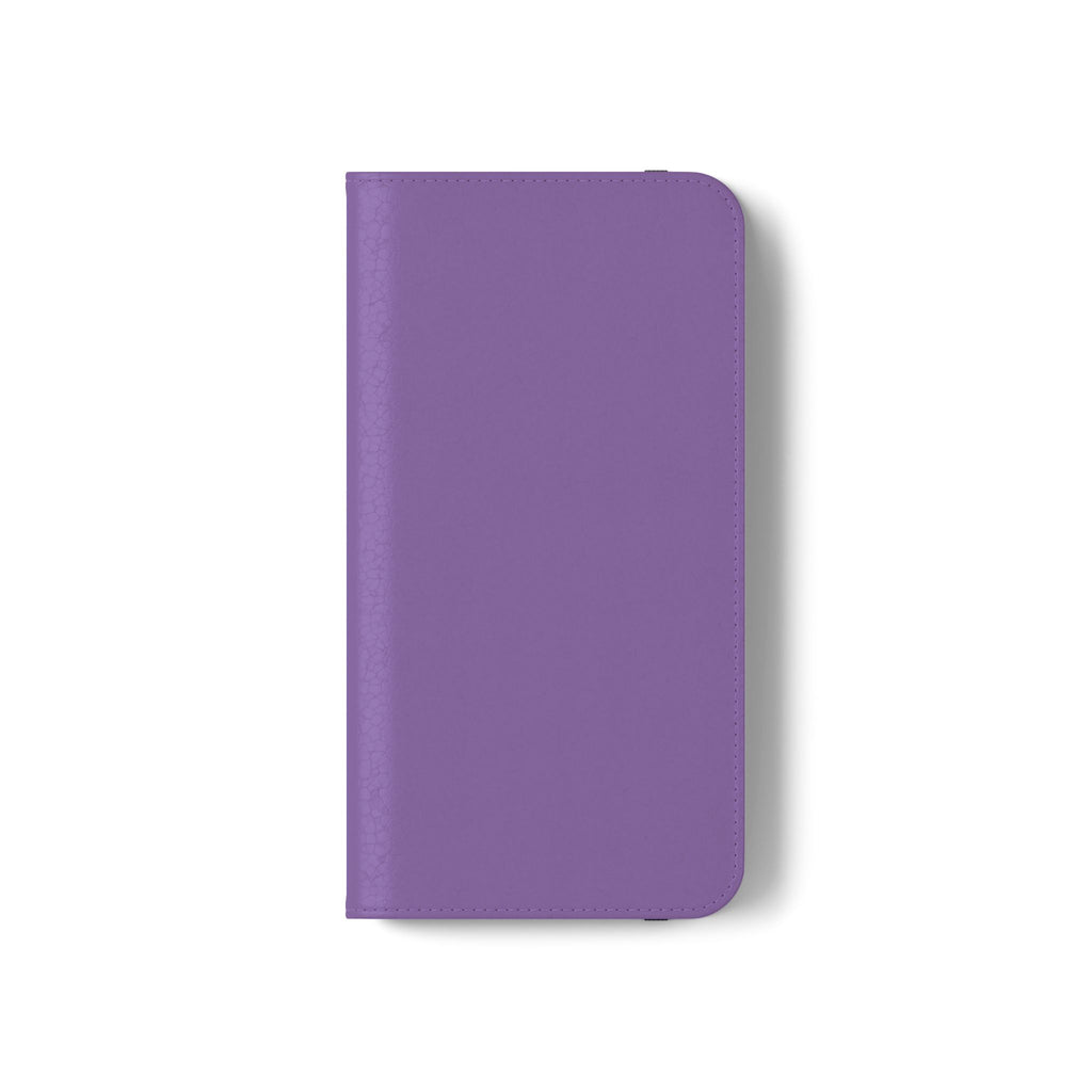 Mauve Wallet Phone Flip Case — Cardholder Folio Cover