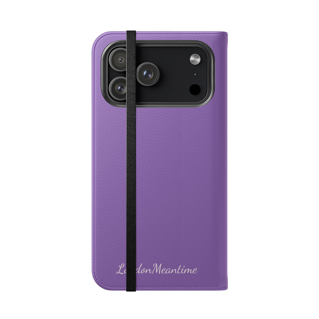 Mauve Wallet Phone Flip Case — Cardholder Folio Cover