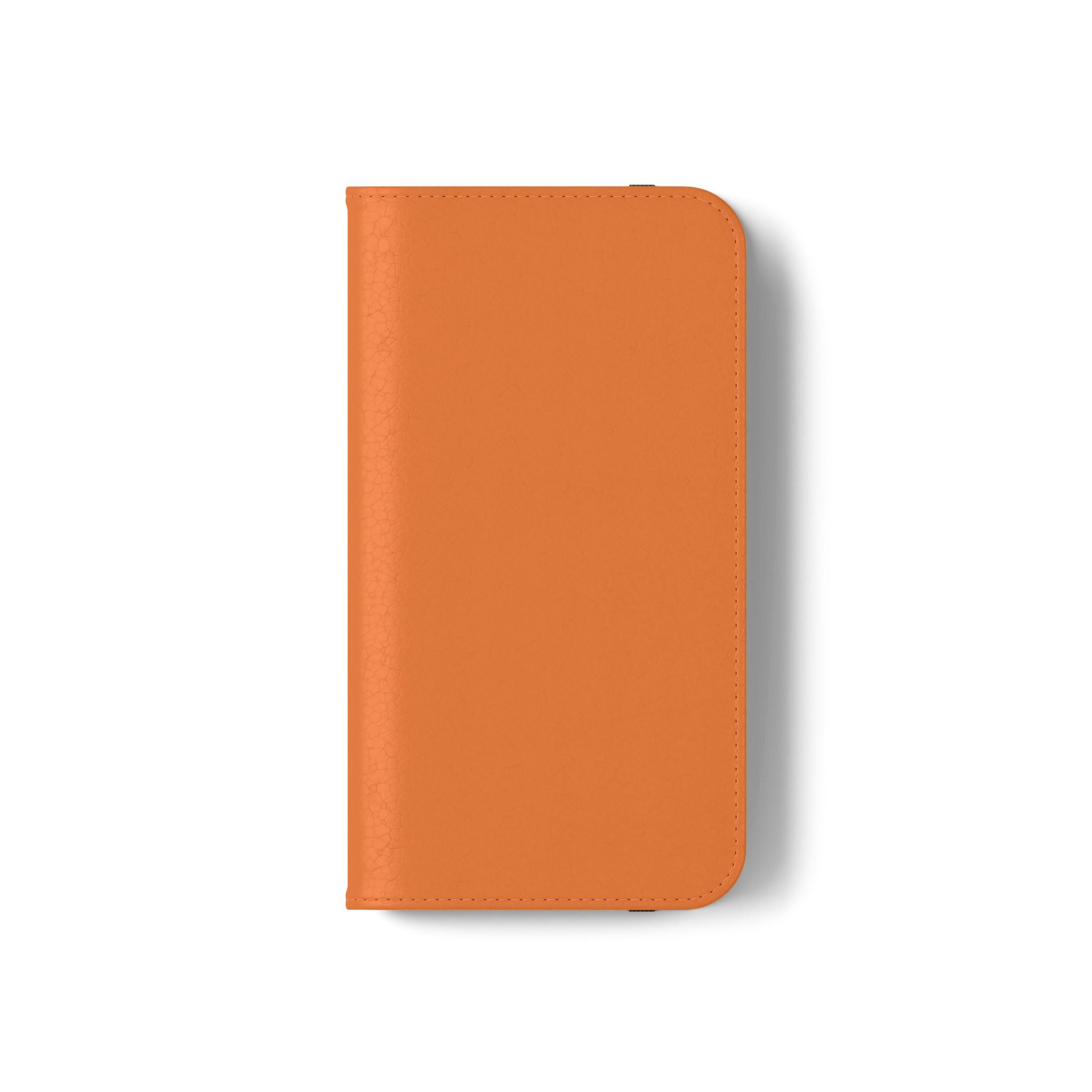 Orange Wallet Phone Flip Case — Cardholder Folio Cover