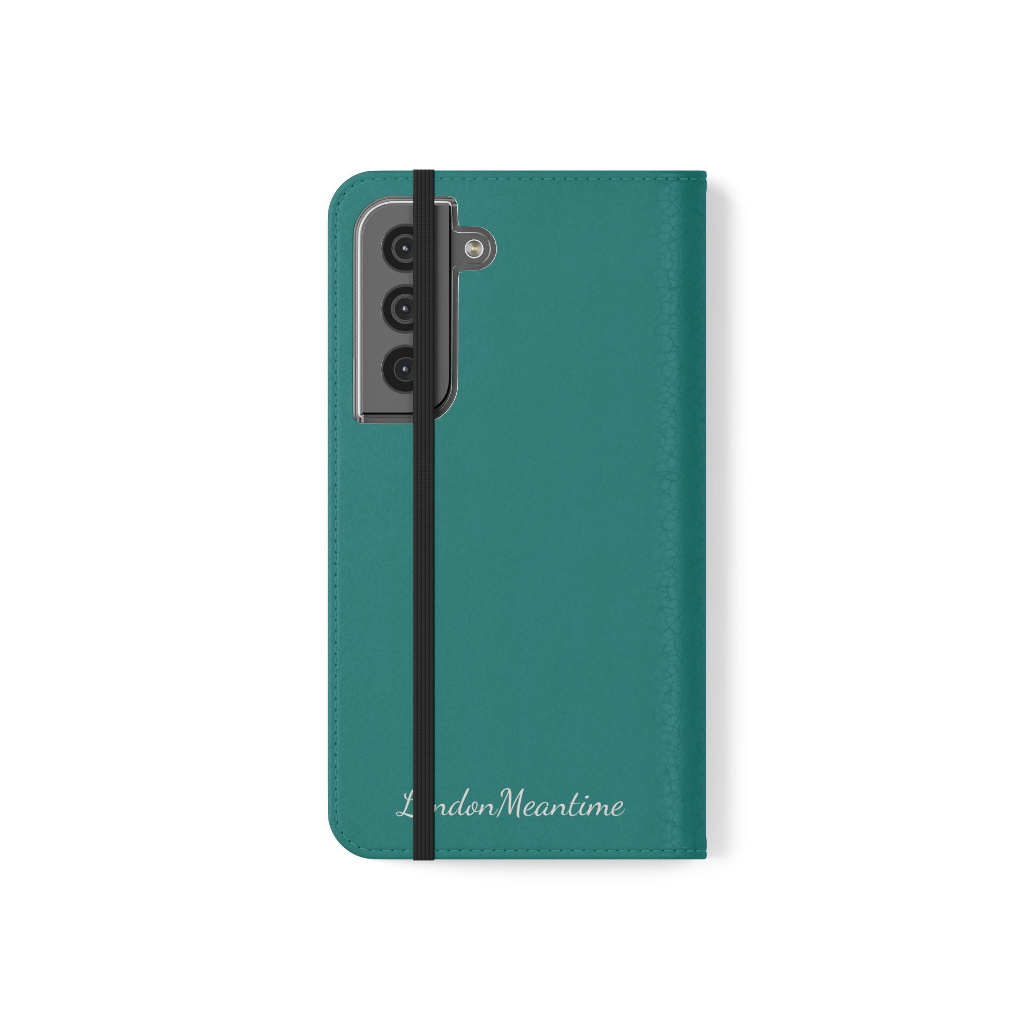 Teal Wallet Phone Flip Case — Cardholder Folio Cover
