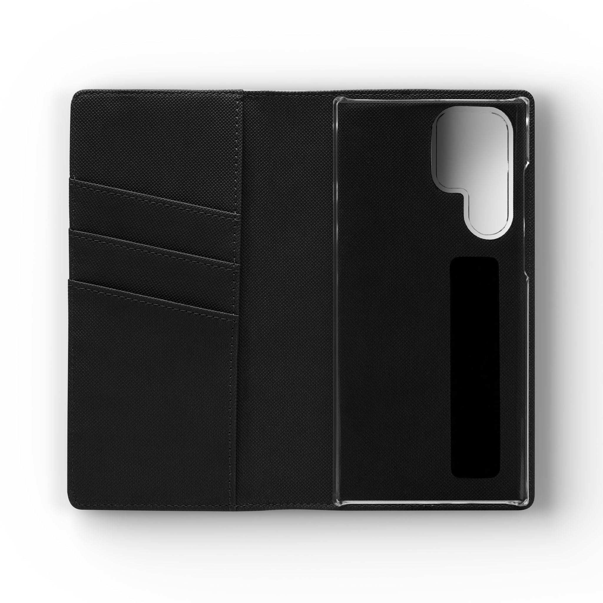Orange Wallet Phone Flip Case — Cardholder Folio Cover
