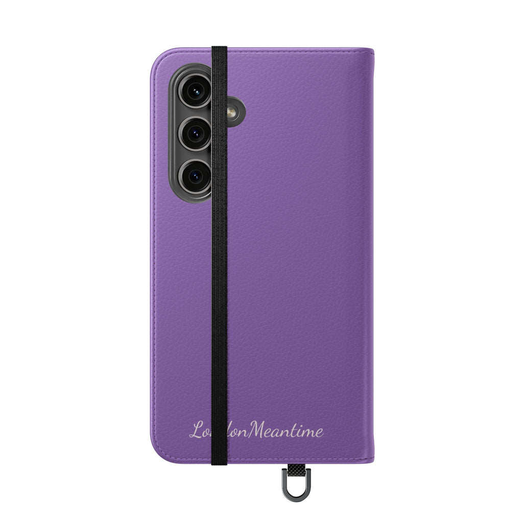 Mauve Wallet Phone Flip Case — Cardholder Folio Cover