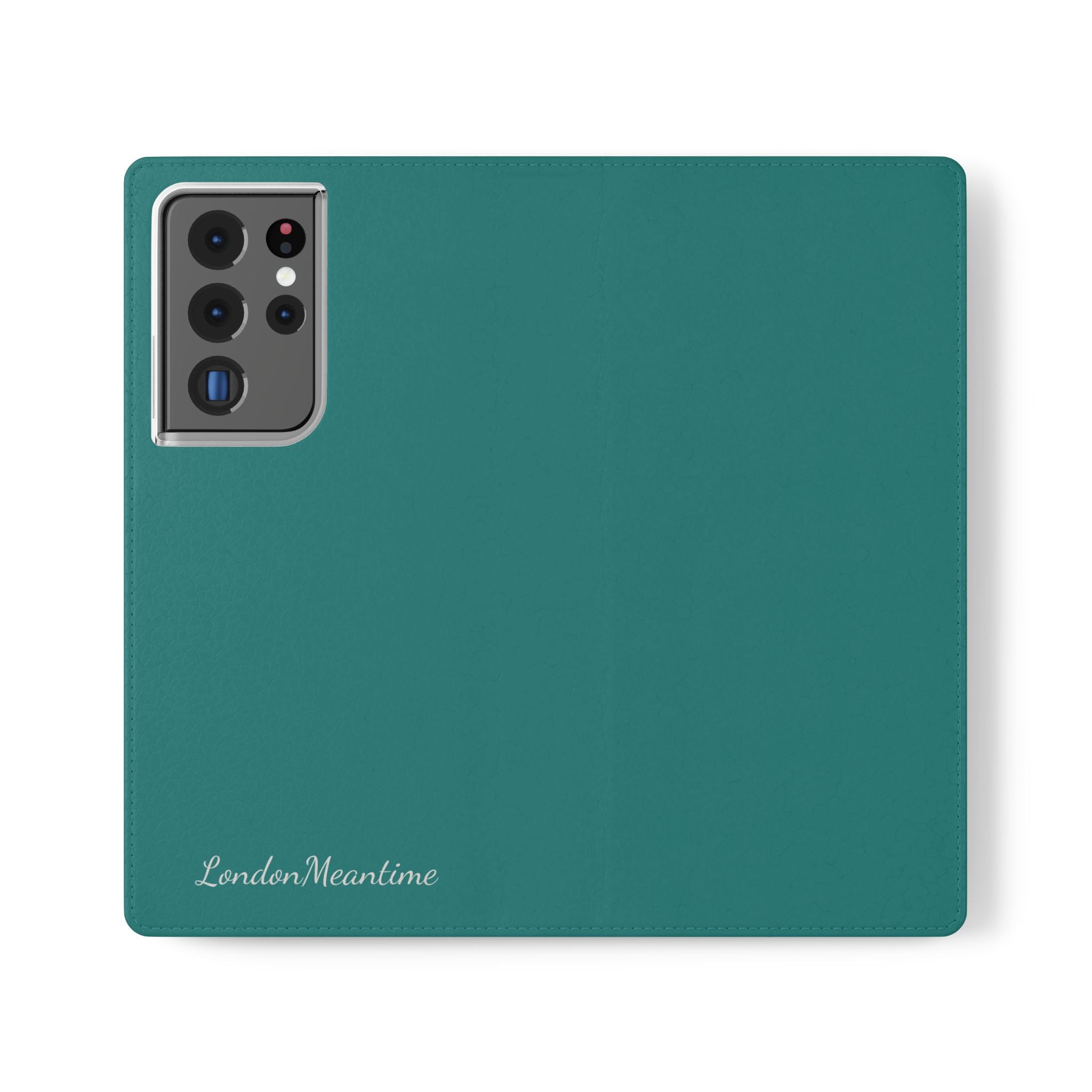 Teal Wallet Phone Flip Case — Cardholder Folio Cover