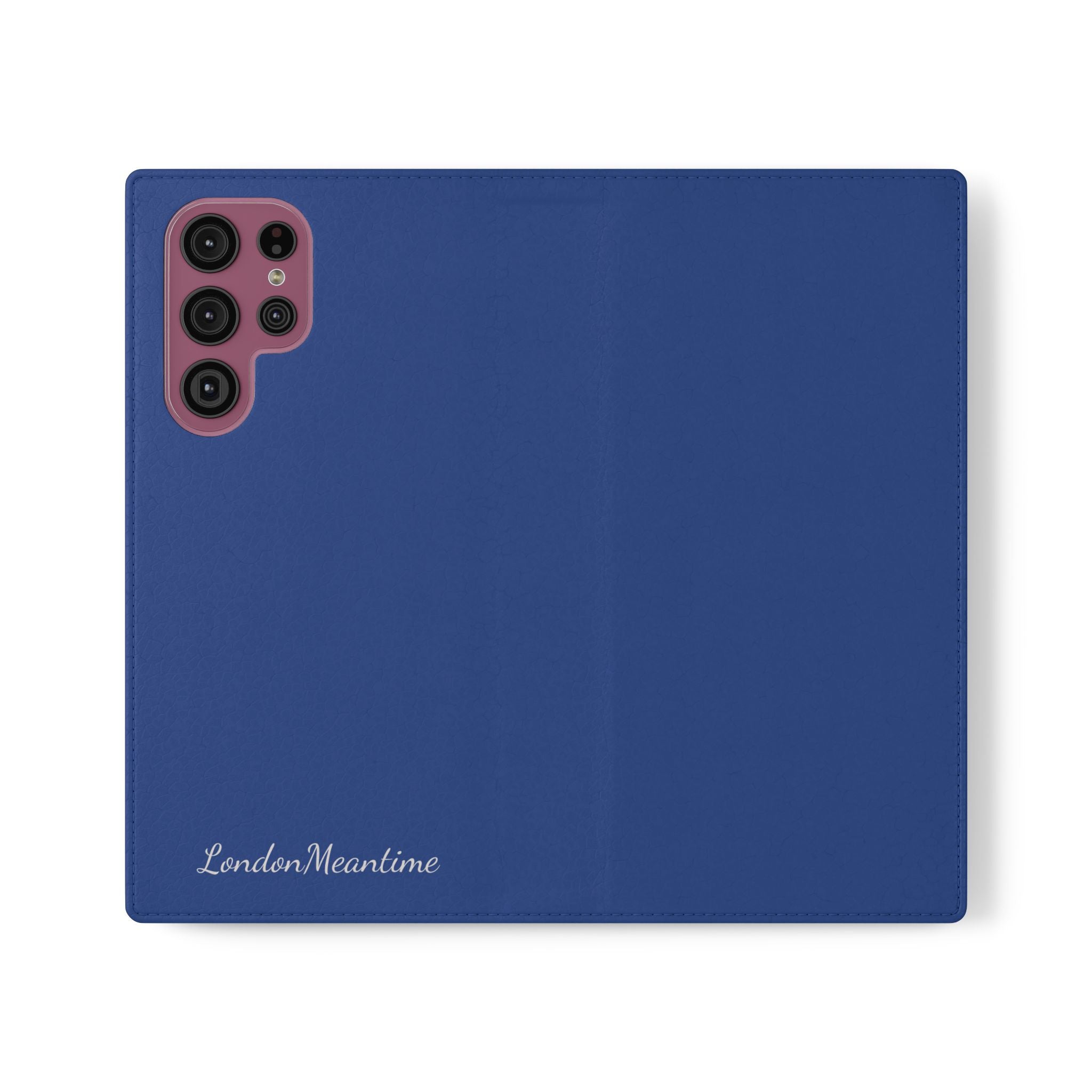 Royal blue Wallet Phone Flip Case — Cardholder Folio Cover