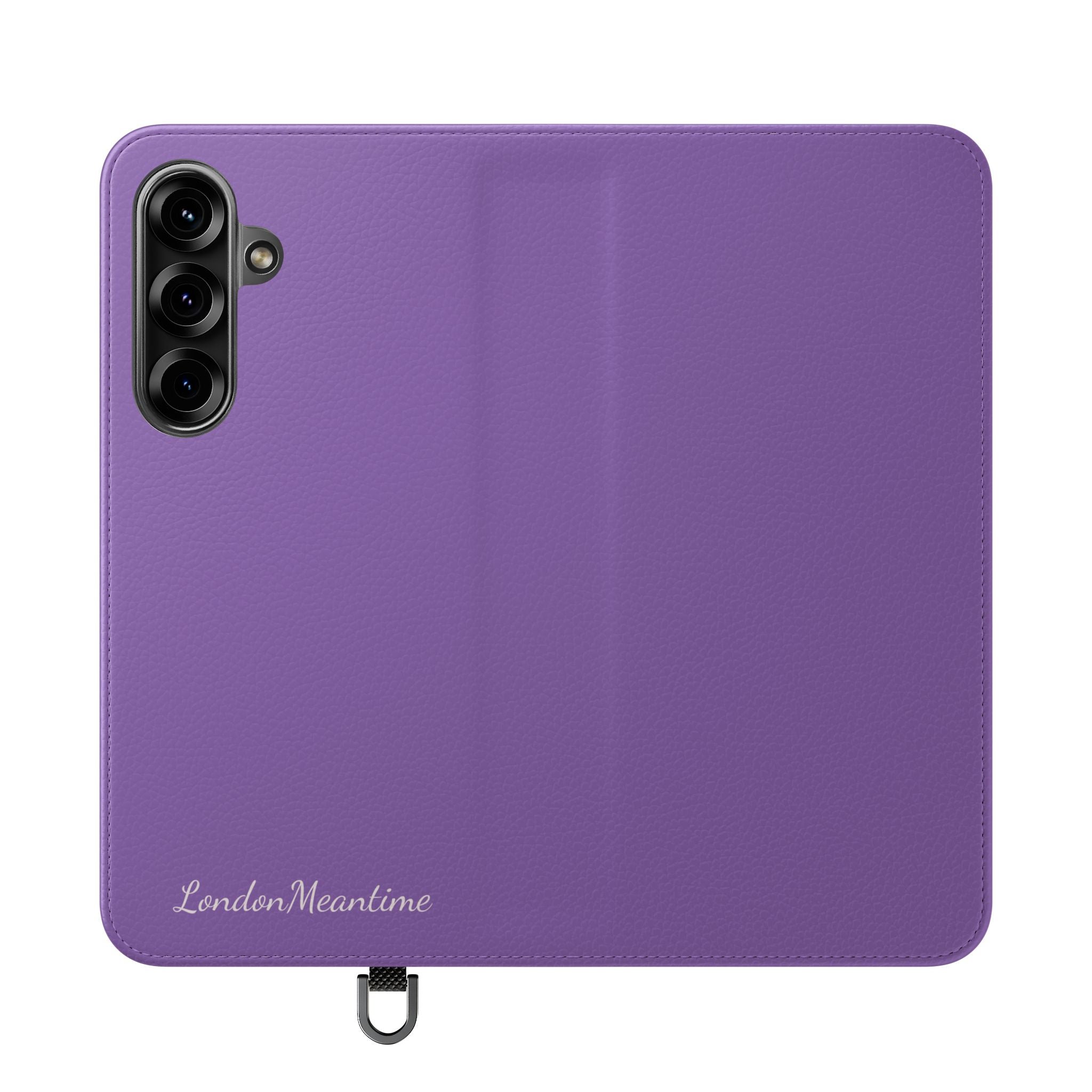 Mauve Wallet Phone Flip Case — Cardholder Folio Cover
