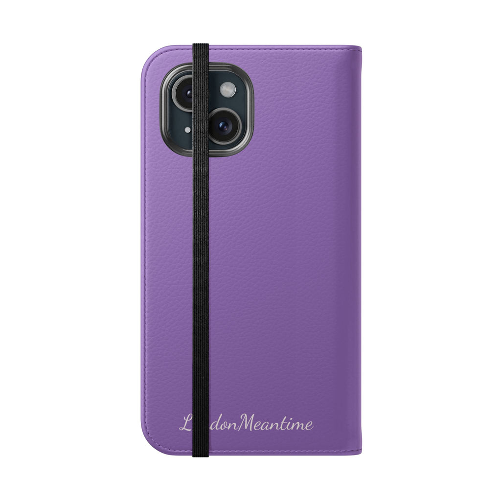 Mauve Wallet Phone Flip Case — Cardholder Folio Cover