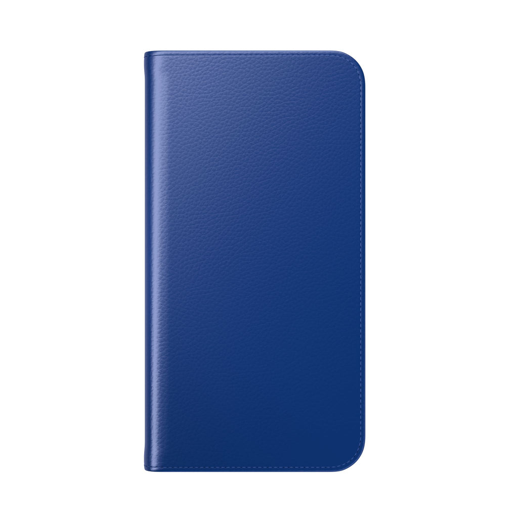Royal blue Wallet Phone Flip Case — Cardholder Folio Cover