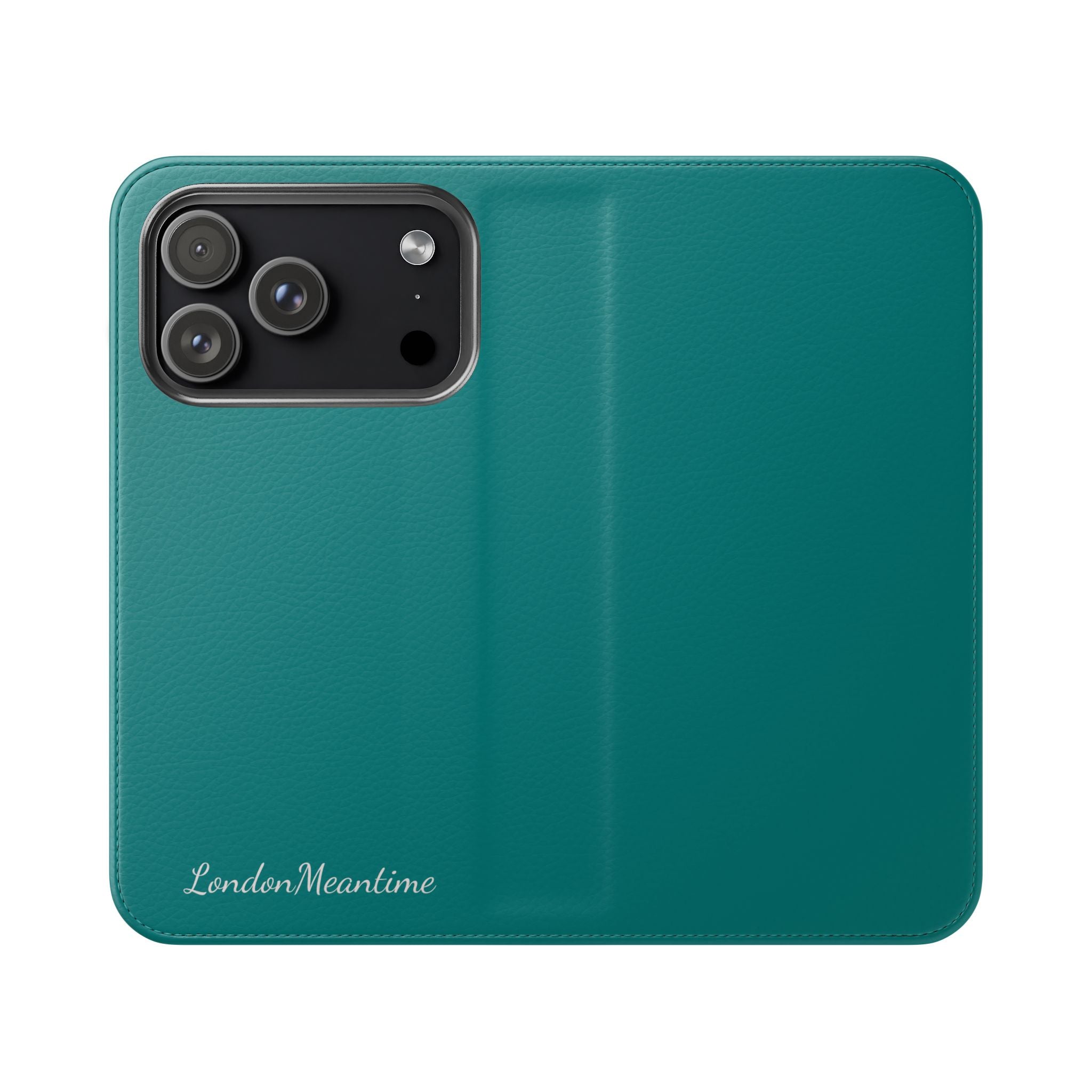 Teal Wallet Phone Flip Case — Cardholder Folio Cover