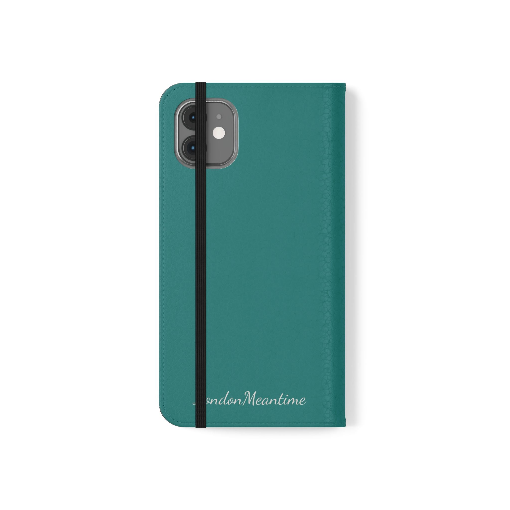 Teal Wallet Phone Flip Case — Cardholder Folio Cover