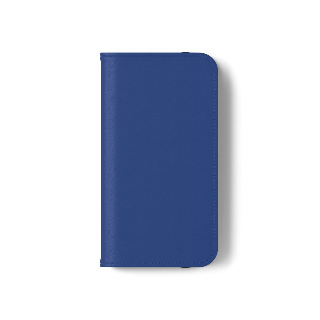 Royal blue Wallet Phone Flip Case — Cardholder Folio Cover