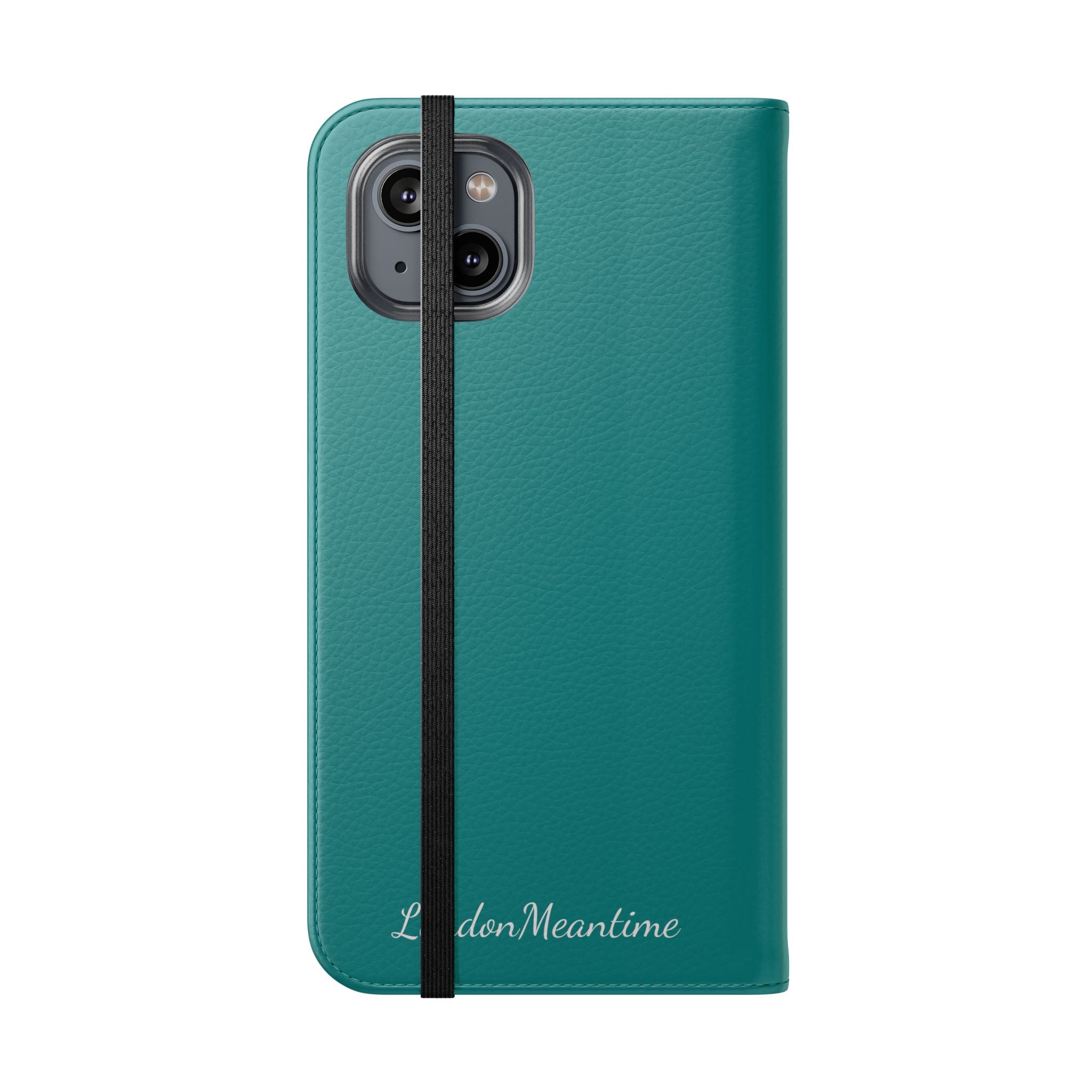 Teal Wallet Phone Flip Case — Cardholder Folio Cover
