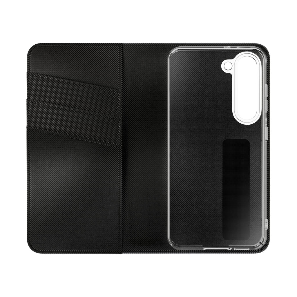 Orange Wallet Phone Flip Case — Cardholder Folio Cover