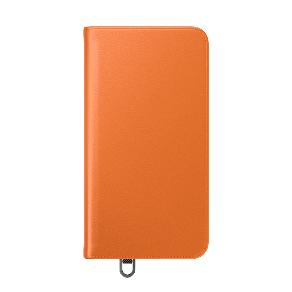 Orange Wallet Phone Flip Case — Cardholder Folio Cover