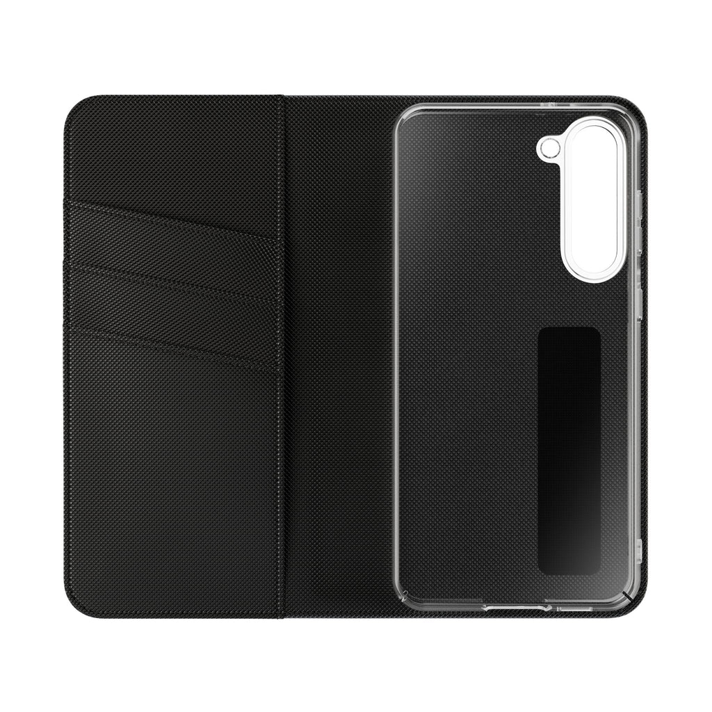 Orange Wallet Phone Flip Case — Cardholder Folio Cover