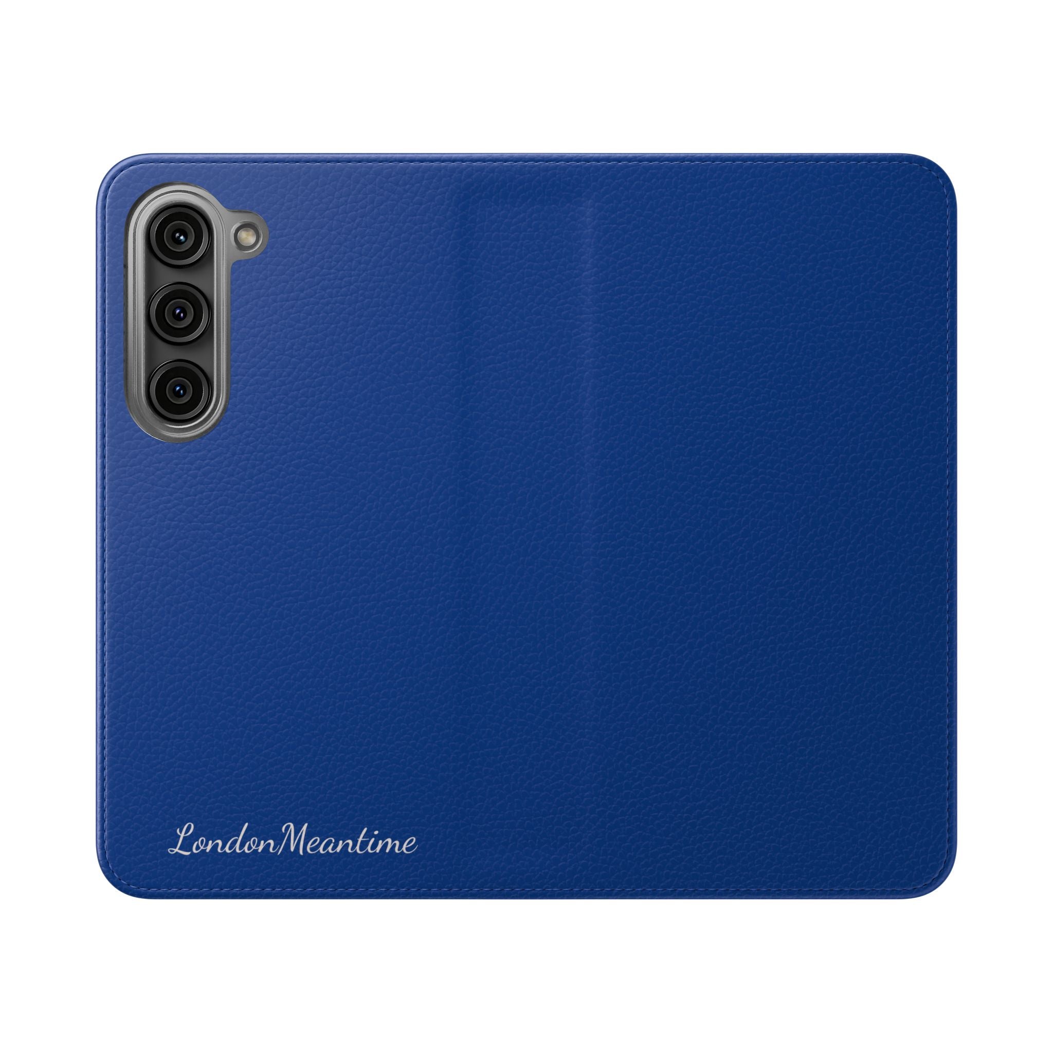Royal blue Wallet Phone Flip Case — Cardholder Folio Cover
