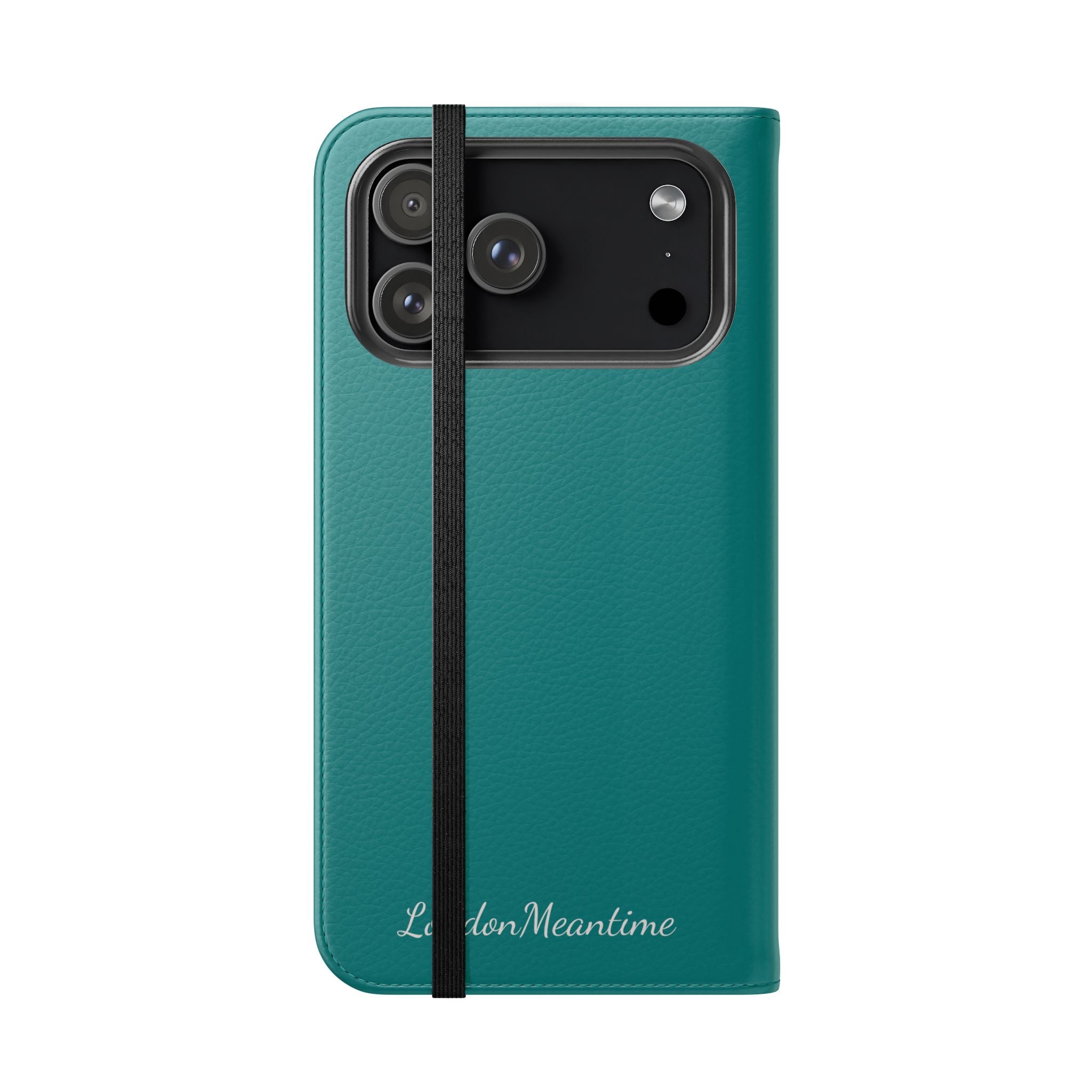 Teal Wallet Phone Flip Case — Cardholder Folio Cover