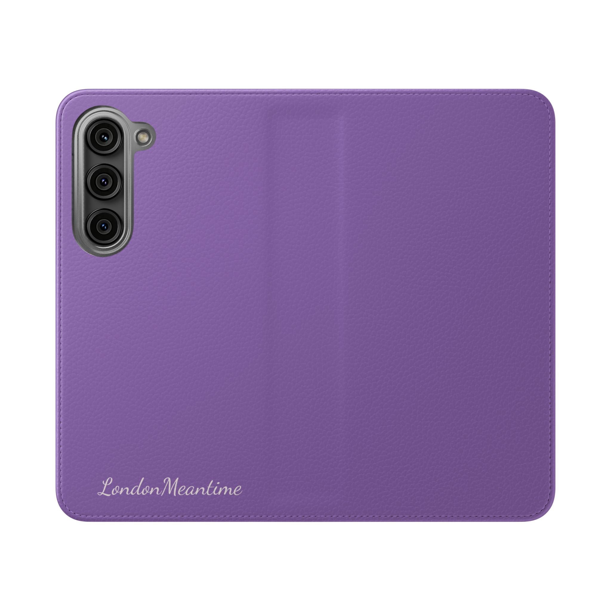 Mauve Wallet Phone Flip Case — Cardholder Folio Cover