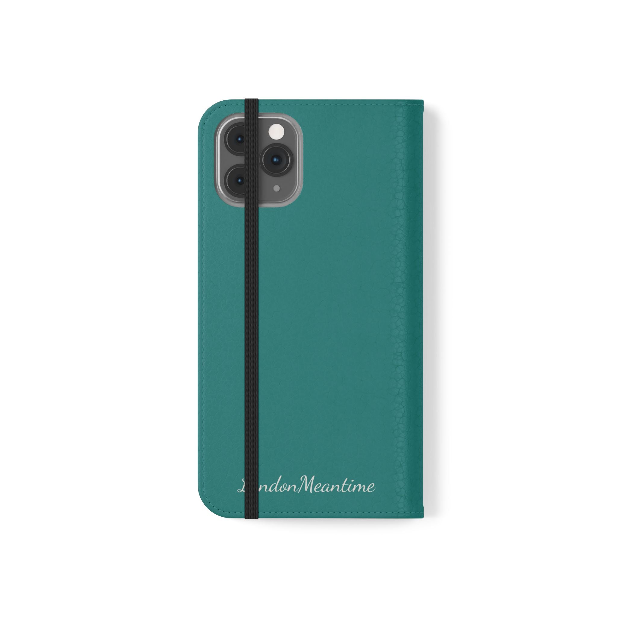 Teal Wallet Phone Flip Case — Cardholder Folio Cover