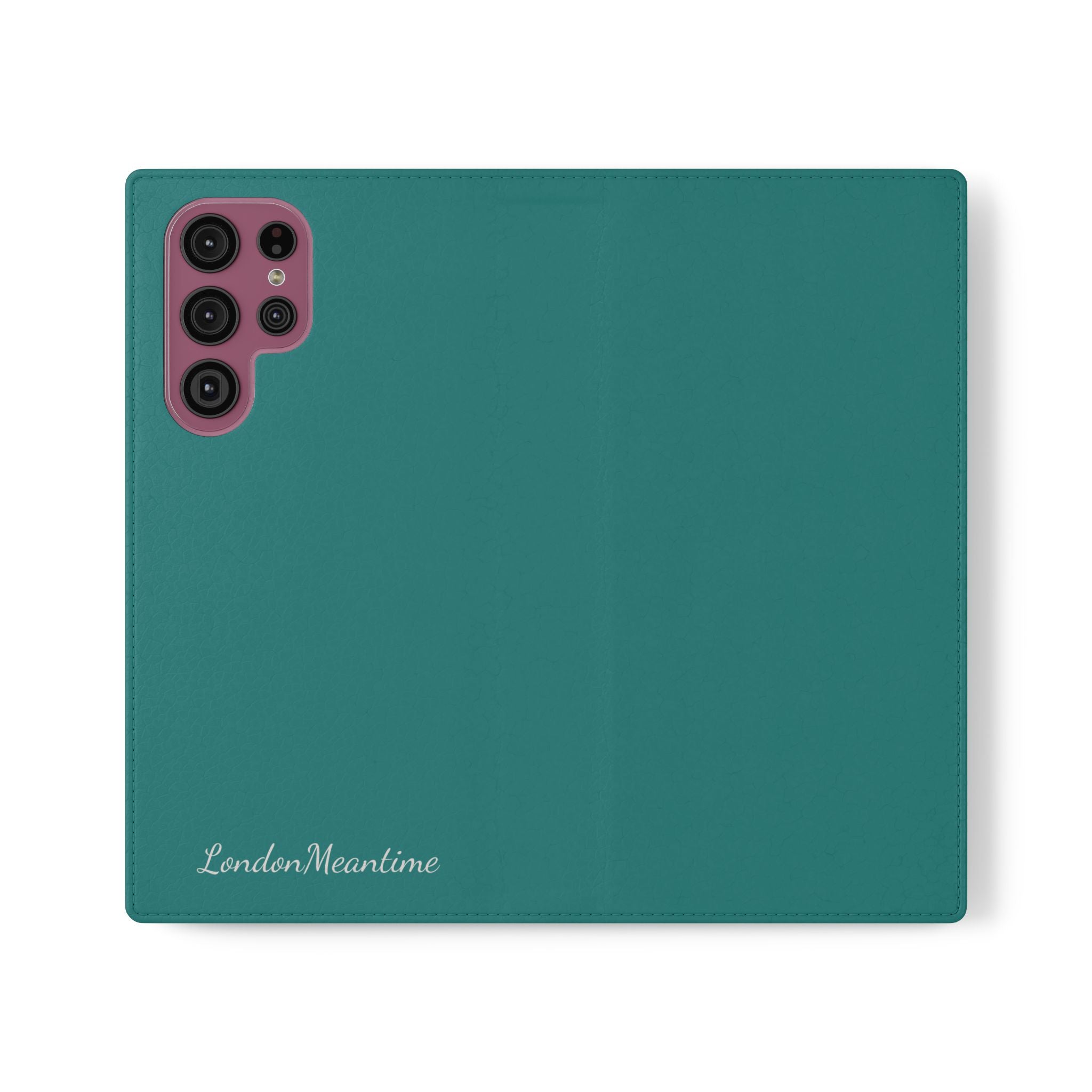 Teal Wallet Phone Flip Case — Cardholder Folio Cover