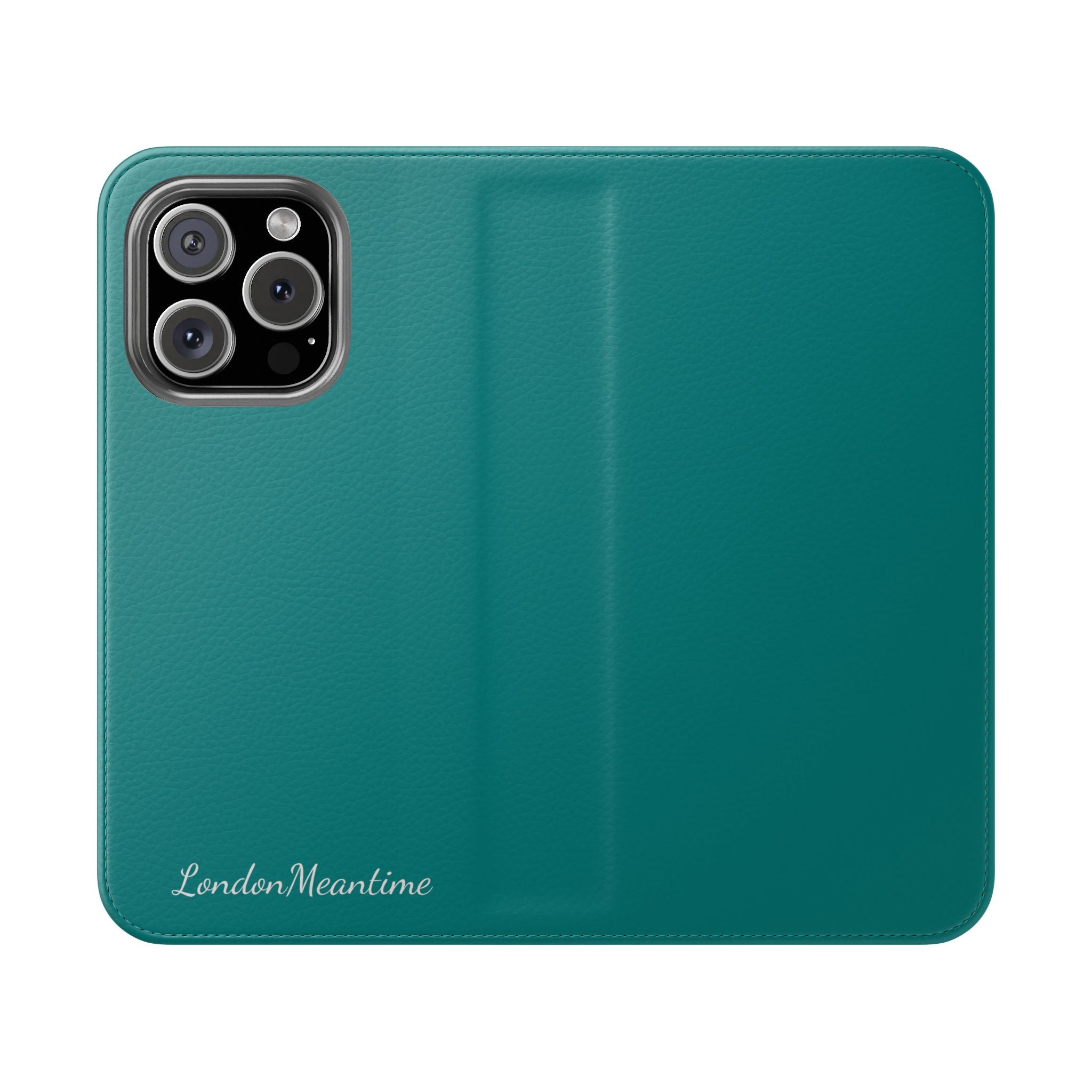 Teal Wallet Phone Flip Case — Cardholder Folio Cover