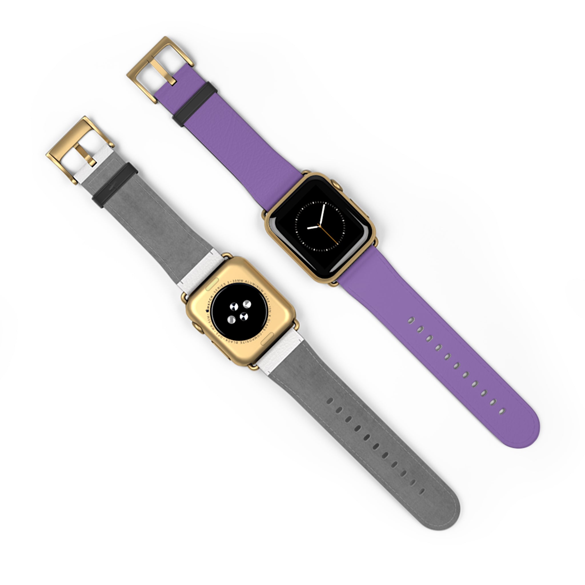 Purple Silicone Watch Band — Slim Comfortable Replacement Strap for Smartwatch