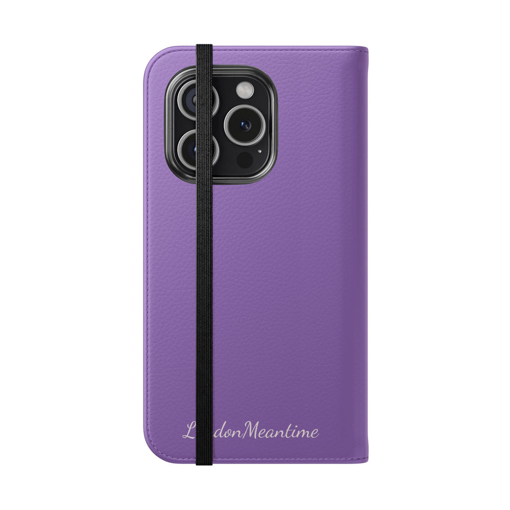 Mauve Wallet Phone Flip Case — Cardholder Folio Cover