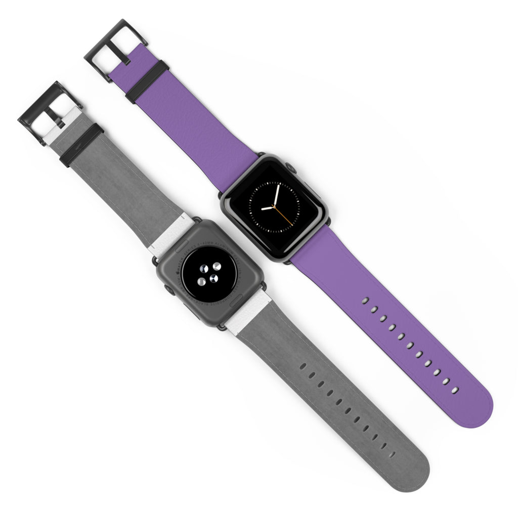 Purple Silicone Watch Band — Slim Comfortable Replacement Strap for Smartwatch
