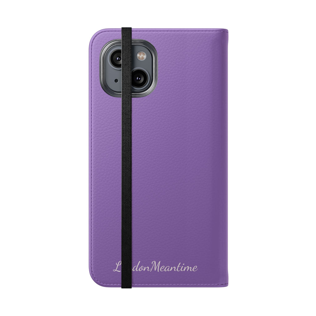 Mauve Wallet Phone Flip Case — Cardholder Folio Cover