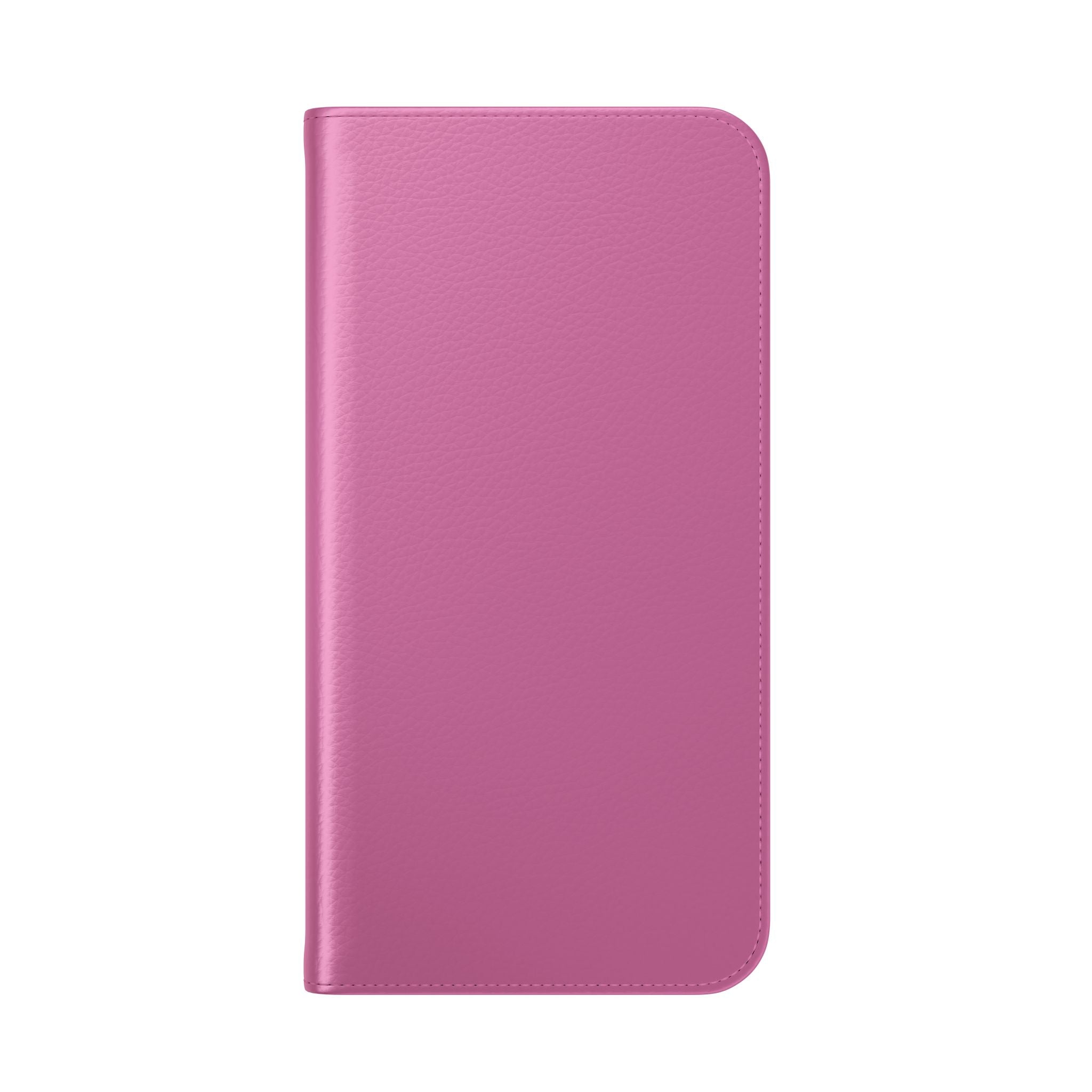 Pink Wallet Phone Flip Case — Cardholder Folio Cover