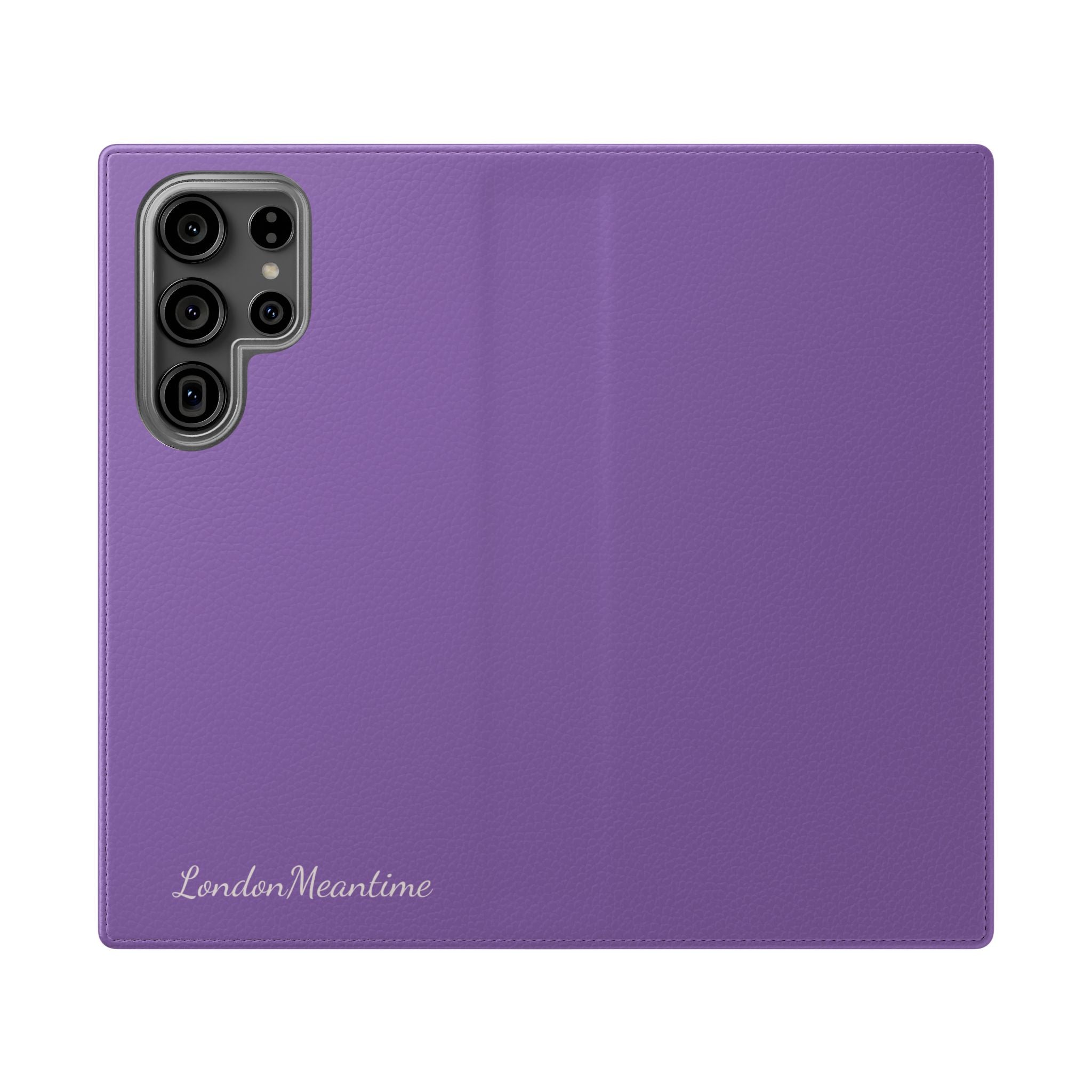 Mauve Wallet Phone Flip Case — Cardholder Folio Cover