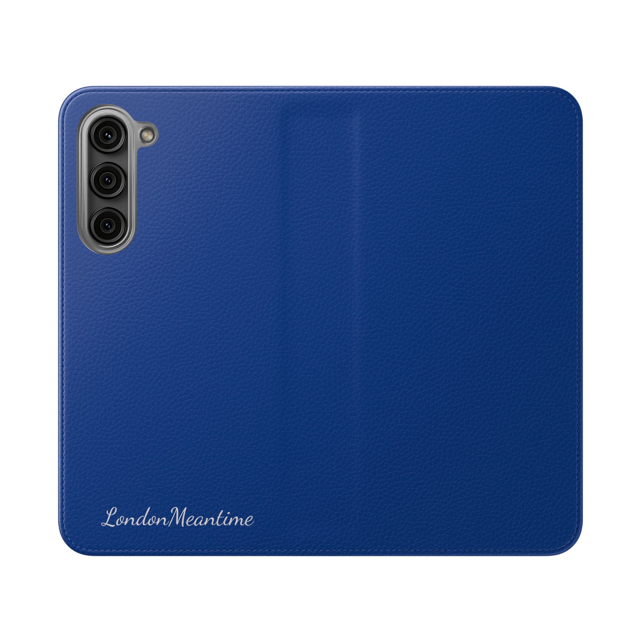 Royal blue Wallet Phone Flip Case — Cardholder Folio Cover