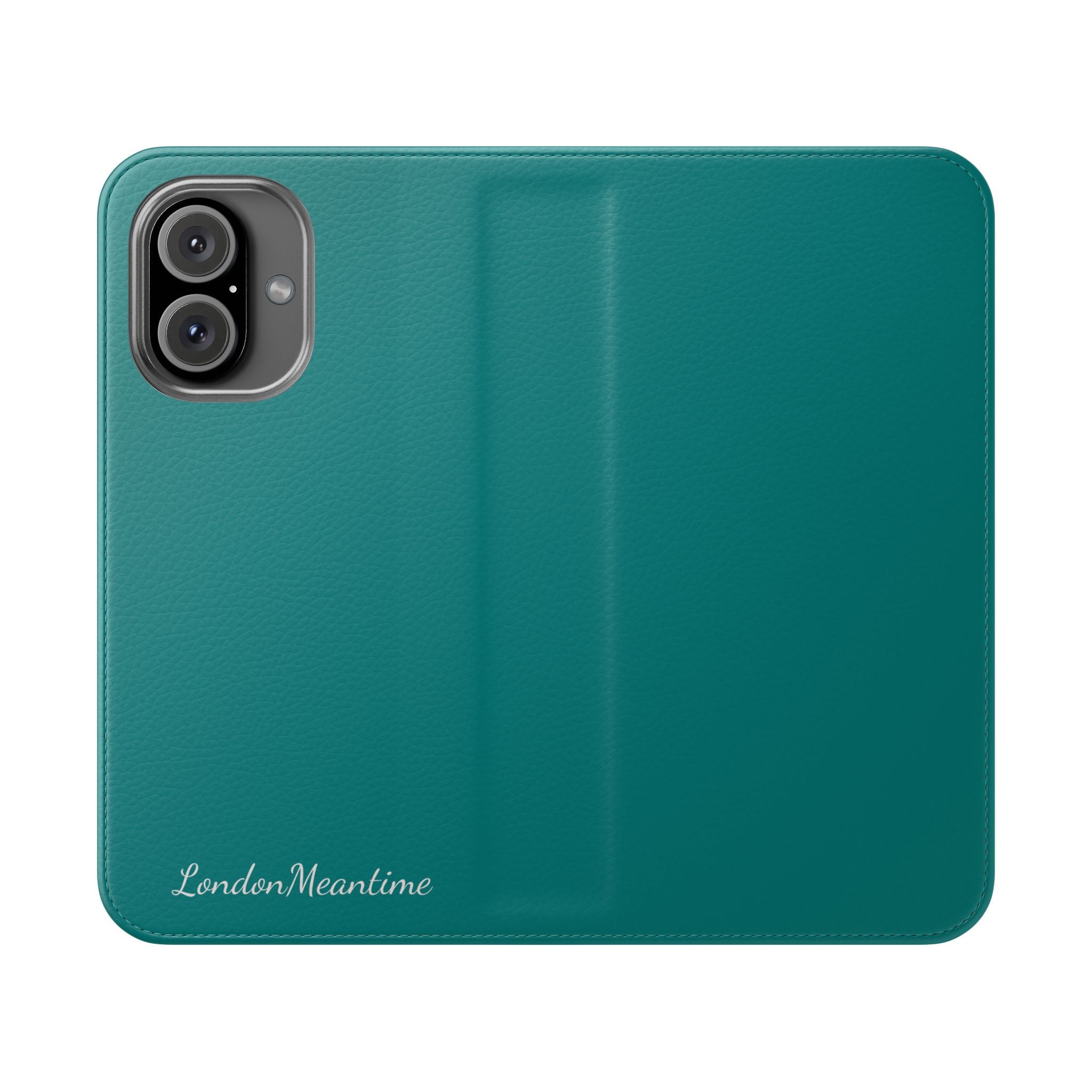 Teal Wallet Phone Flip Case — Cardholder Folio Cover