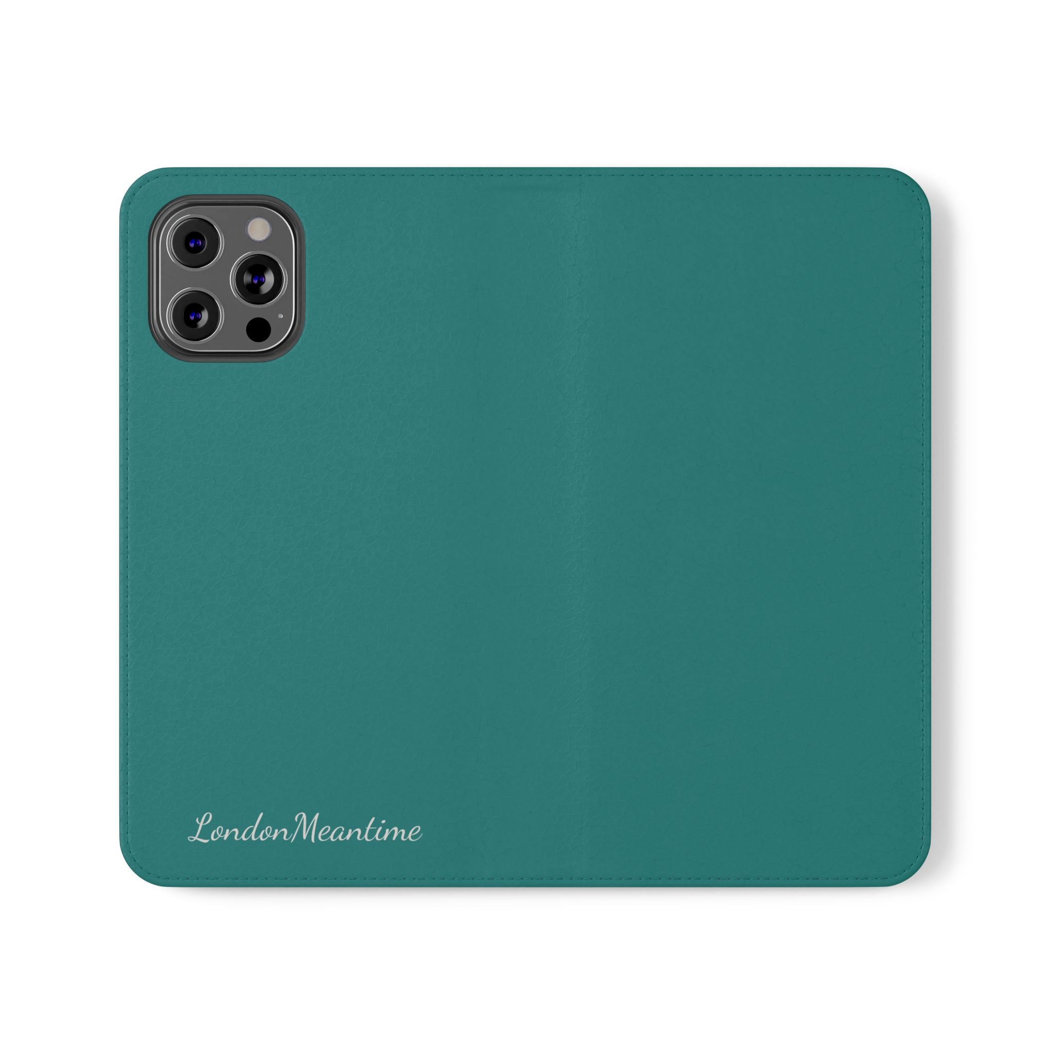 Teal Wallet Phone Flip Case — Cardholder Folio Cover