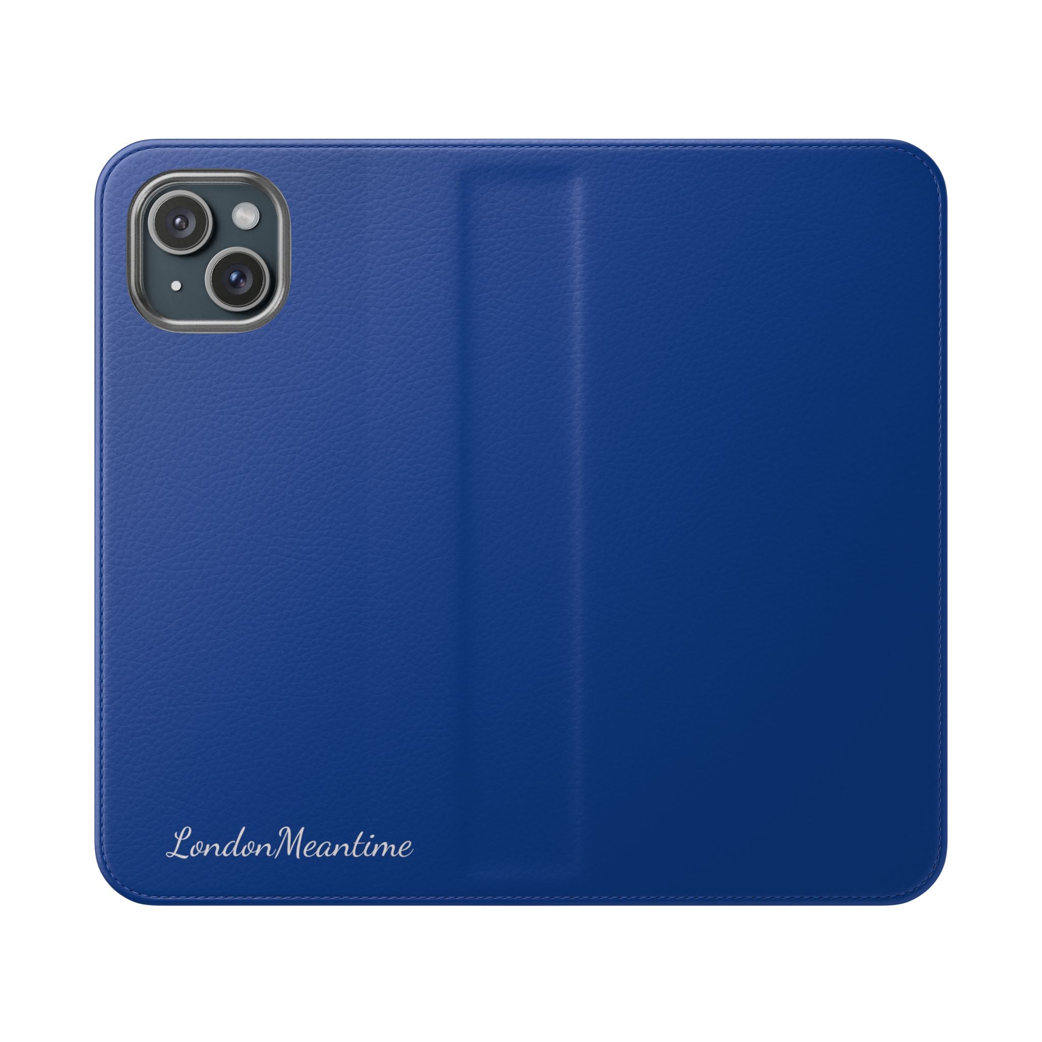 Royal blue Wallet Phone Flip Case — Cardholder Folio Cover