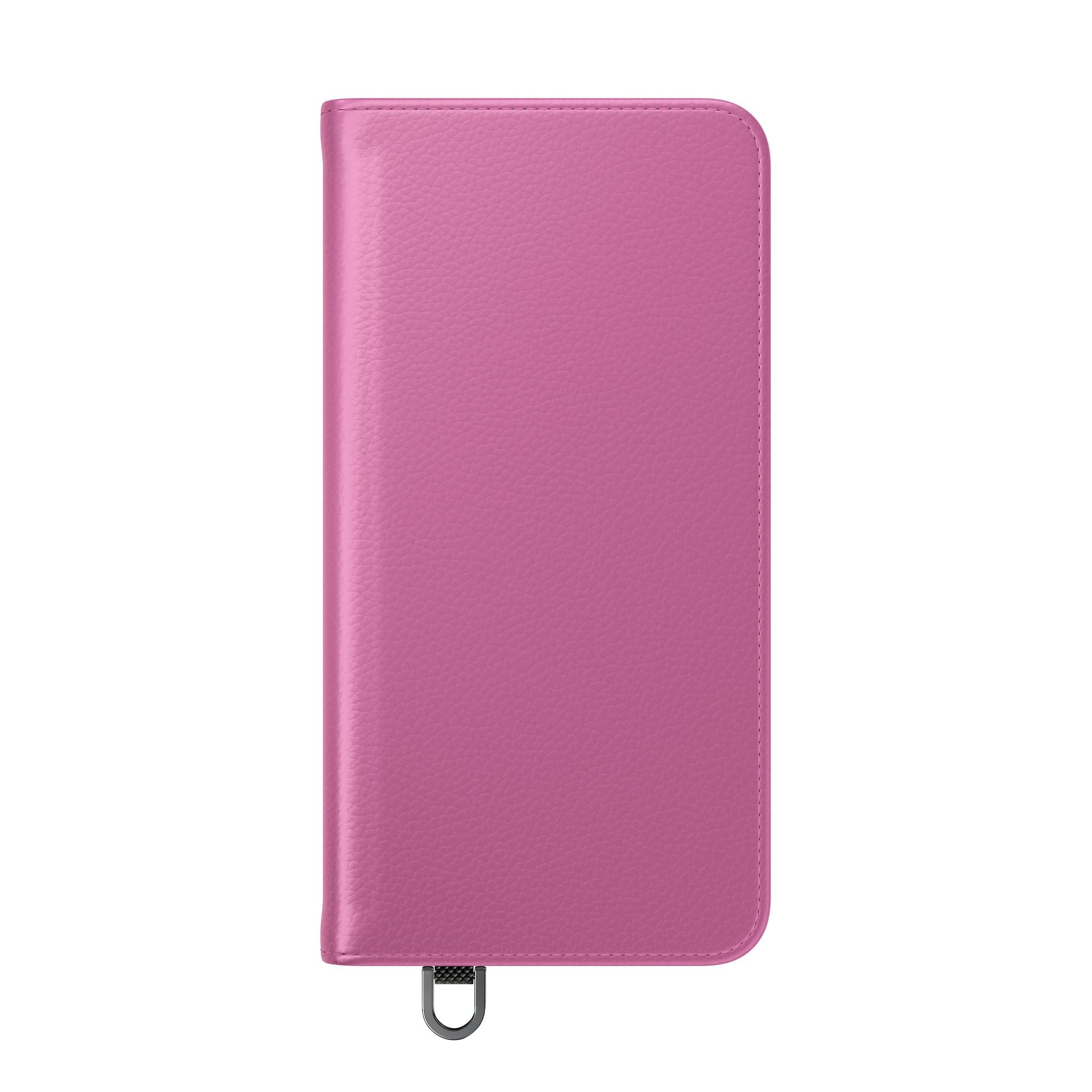 Pink Wallet Phone Flip Case — Cardholder Folio Cover