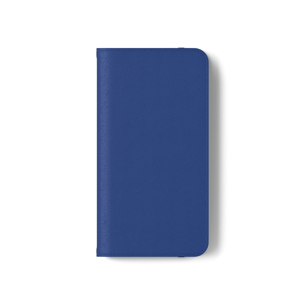 Royal blue Wallet Phone Flip Case — Cardholder Folio Cover