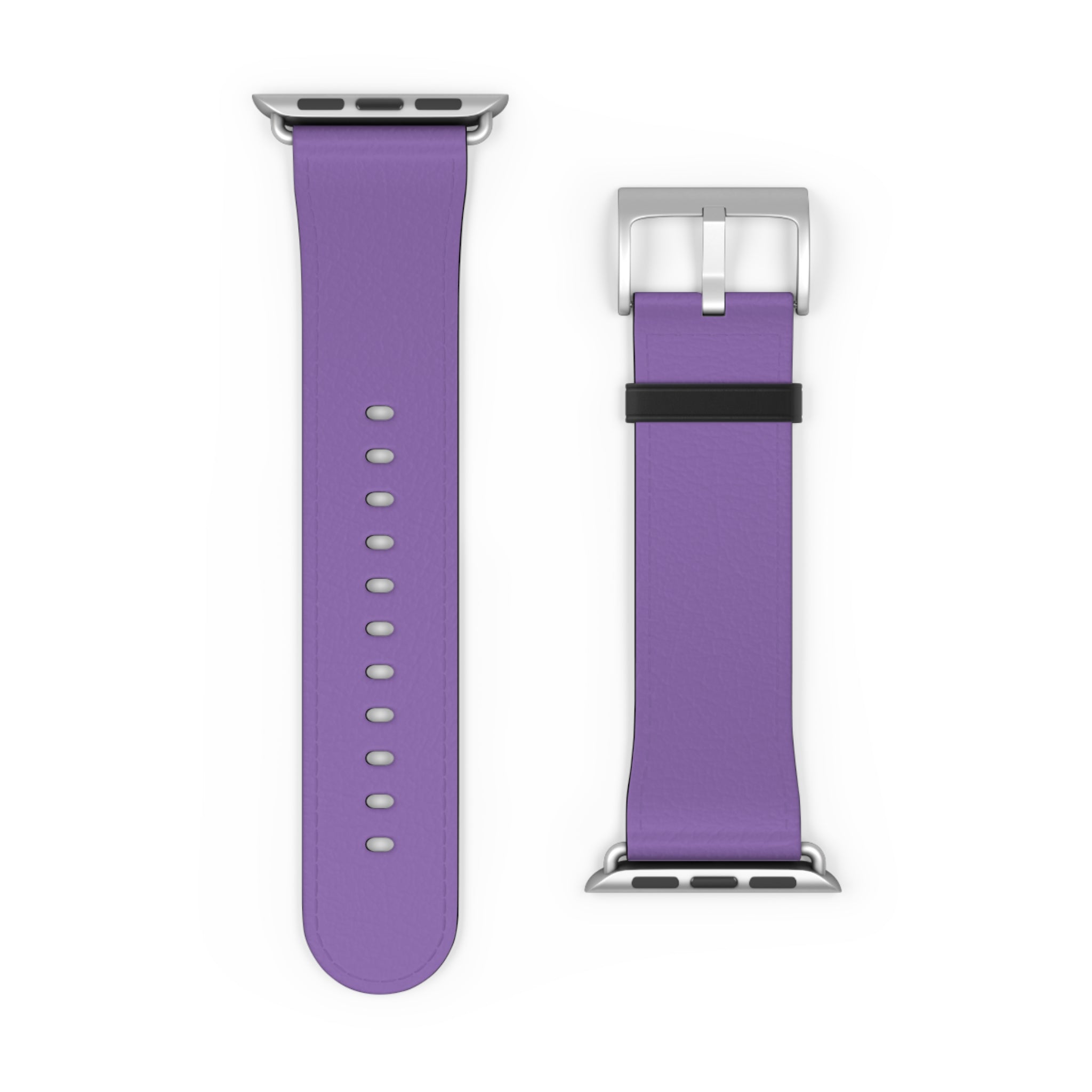 Purple Silicone Watch Band — Slim Comfortable Replacement Strap for Smartwatch