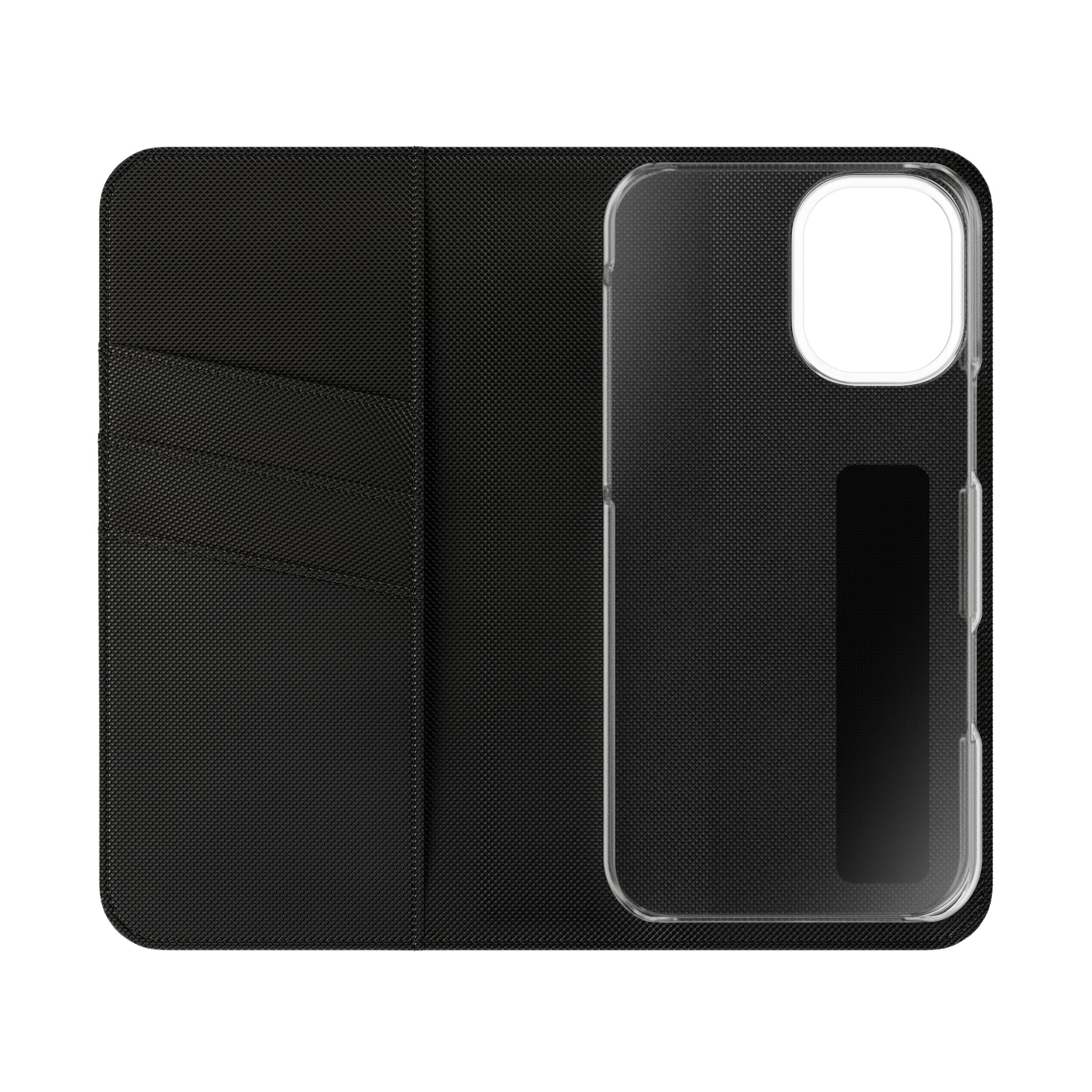 Orange Wallet Phone Flip Case — Cardholder Folio Cover