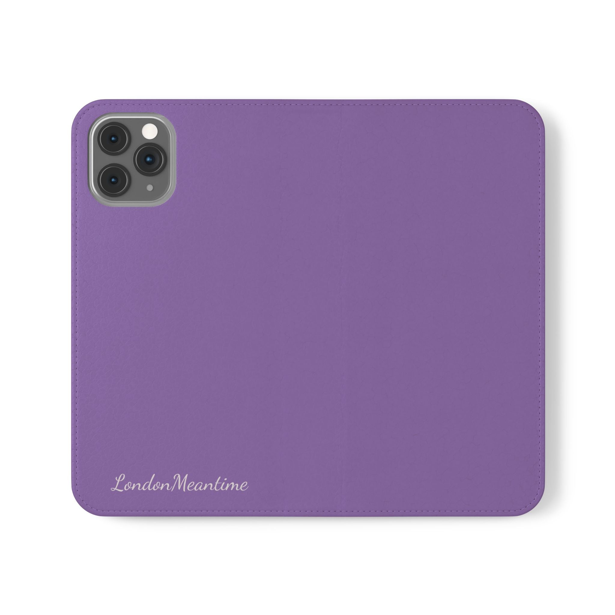 Mauve Wallet Phone Flip Case — Cardholder Folio Cover