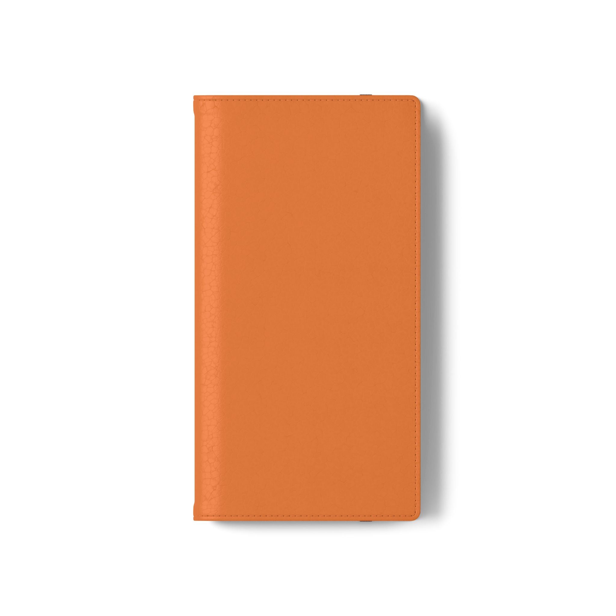 Orange Wallet Phone Flip Case — Cardholder Folio Cover