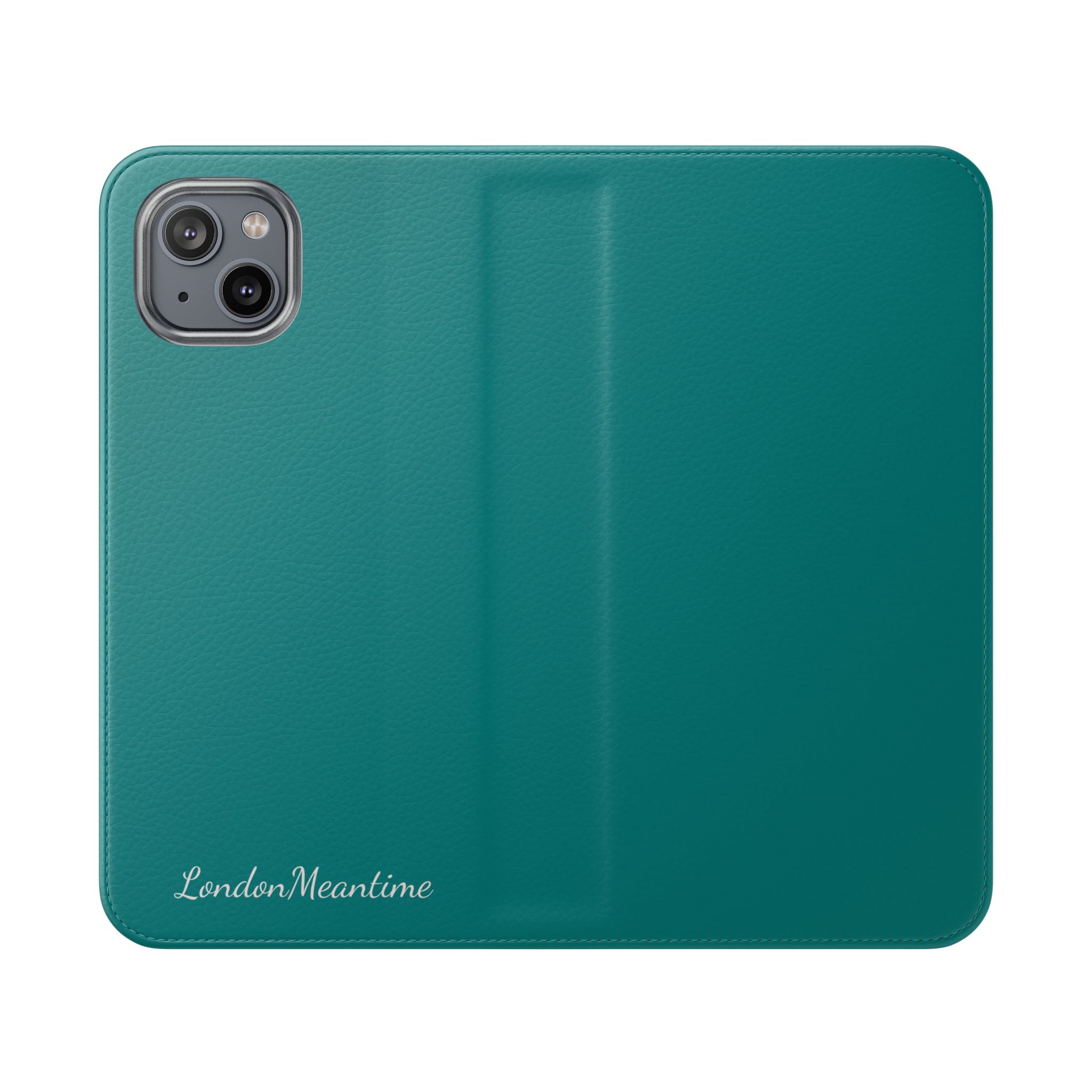 Teal Wallet Phone Flip Case — Cardholder Folio Cover