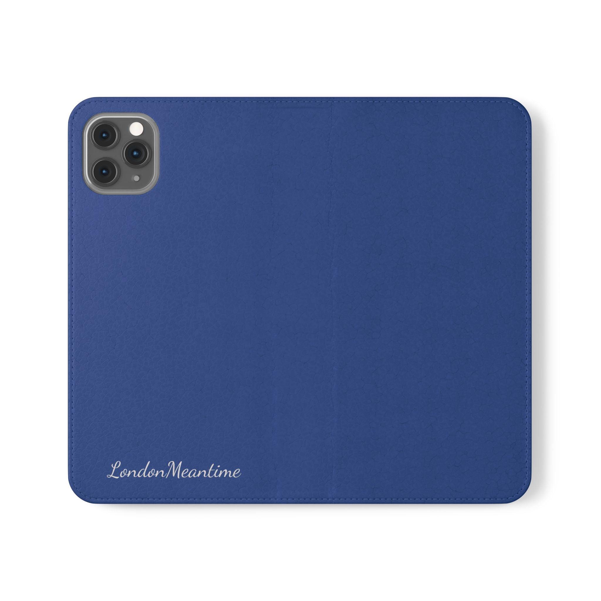 Royal blue Wallet Phone Flip Case — Cardholder Folio Cover