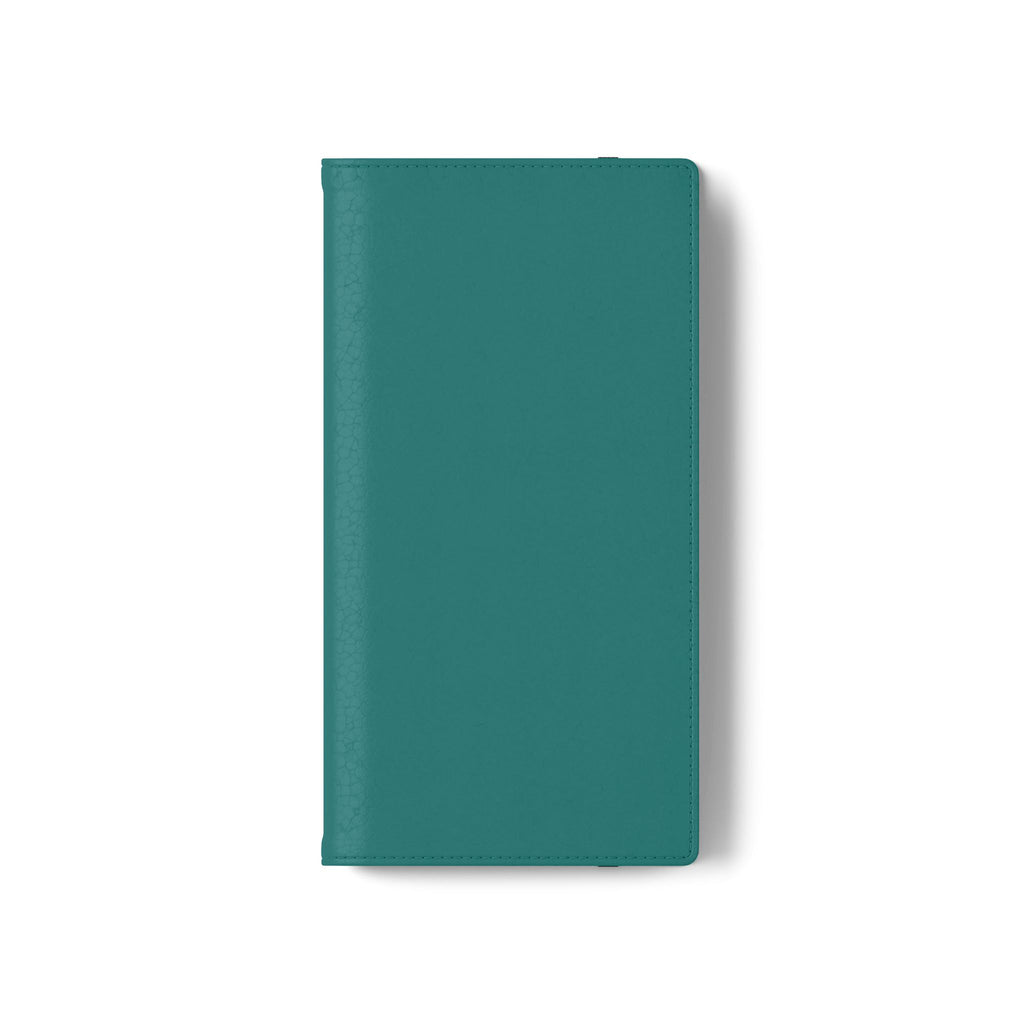 Teal Wallet Phone Flip Case — Cardholder Folio Cover