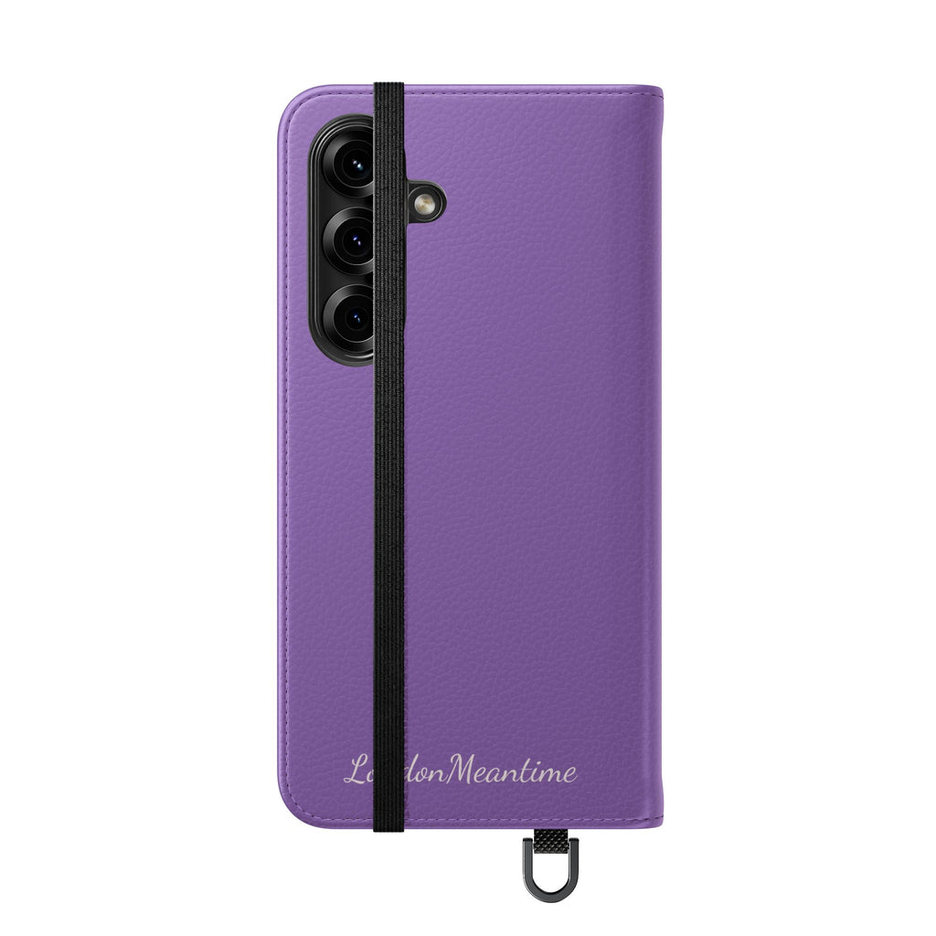 Mauve Wallet Phone Flip Case — Cardholder Folio Cover