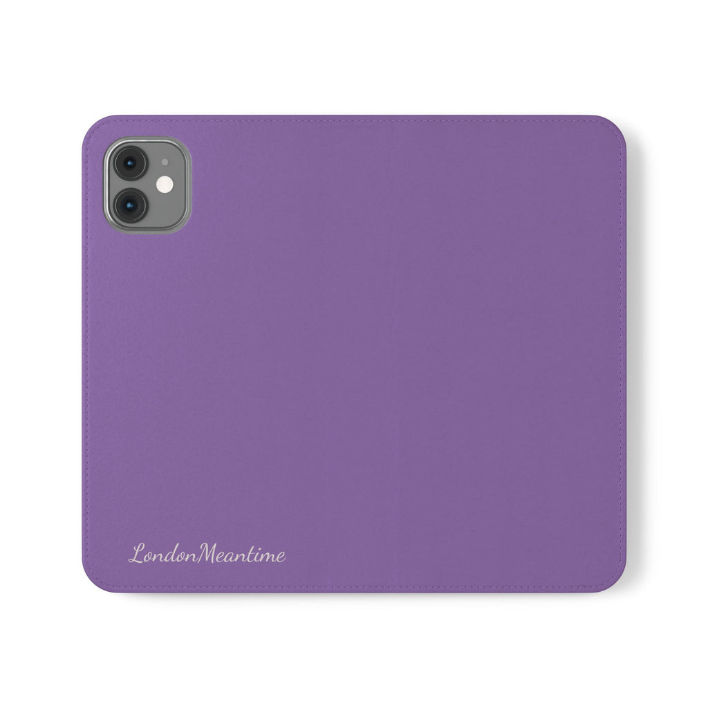 Mauve Wallet Phone Flip Case — Cardholder Folio Cover