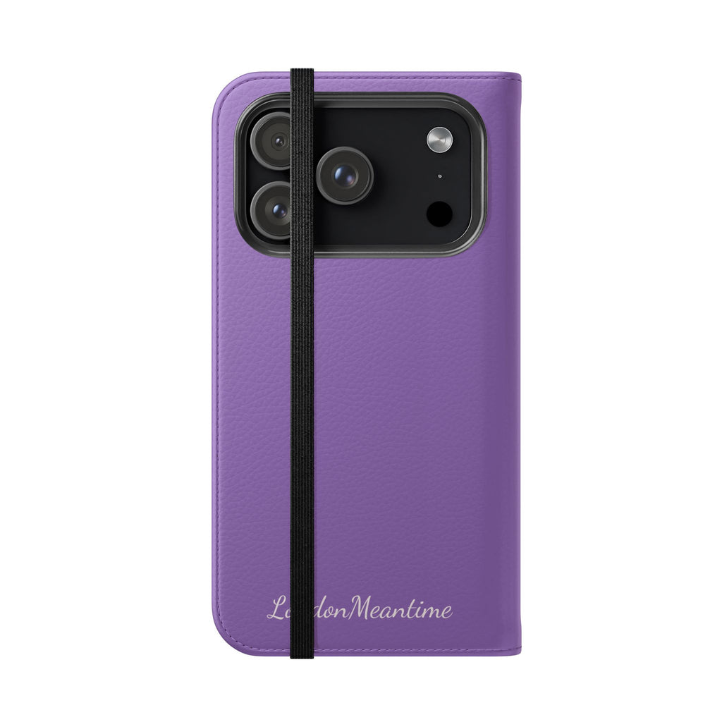 Mauve Wallet Phone Flip Case — Cardholder Folio Cover