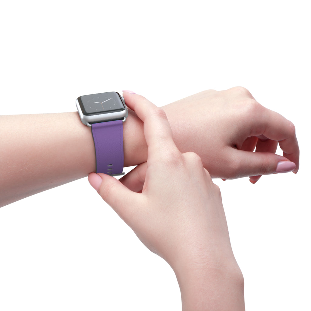 Purple Silicone Watch Band — Slim Comfortable Replacement Strap for Smartwatch
